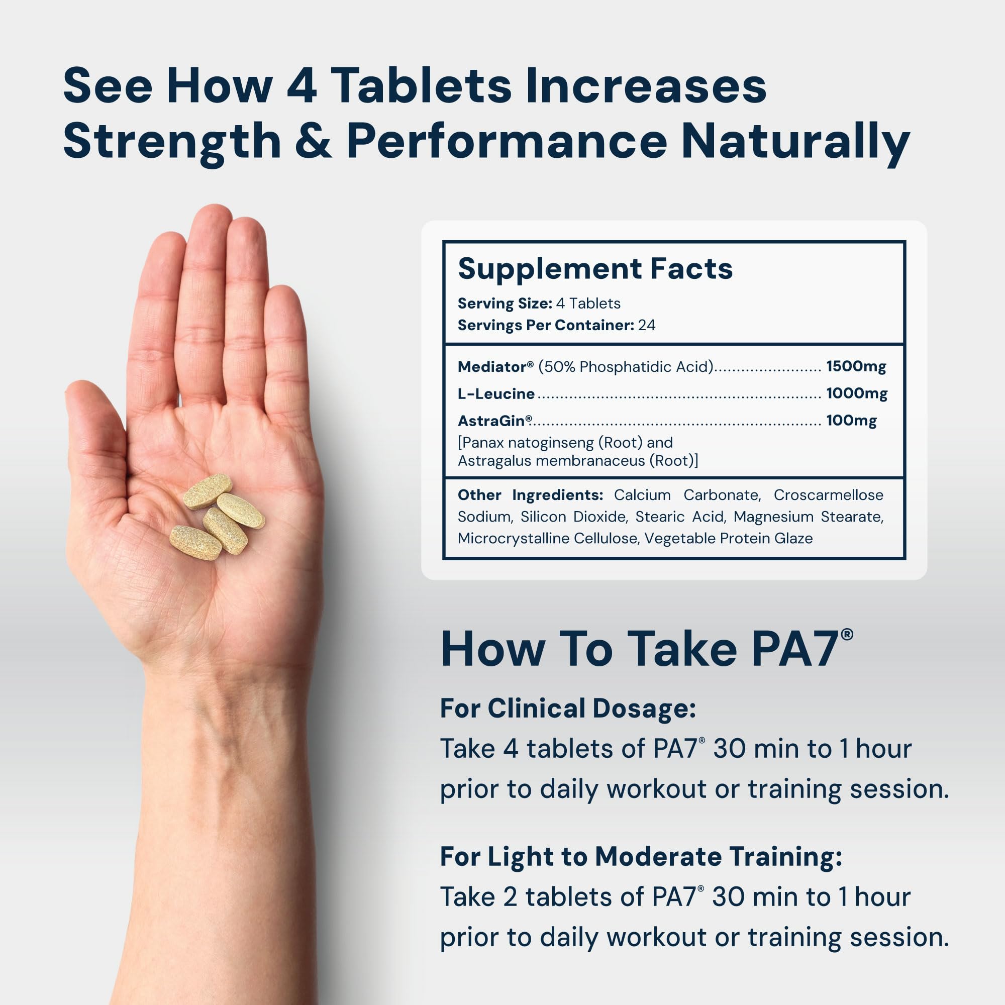HPN PA(7) Phosphatidic Acid Muscle Builder Top Natural Muscle Builder - Boost mTOR | Build Mass and Strength from Your Workout | 30 Day Supply HPN Au supplements