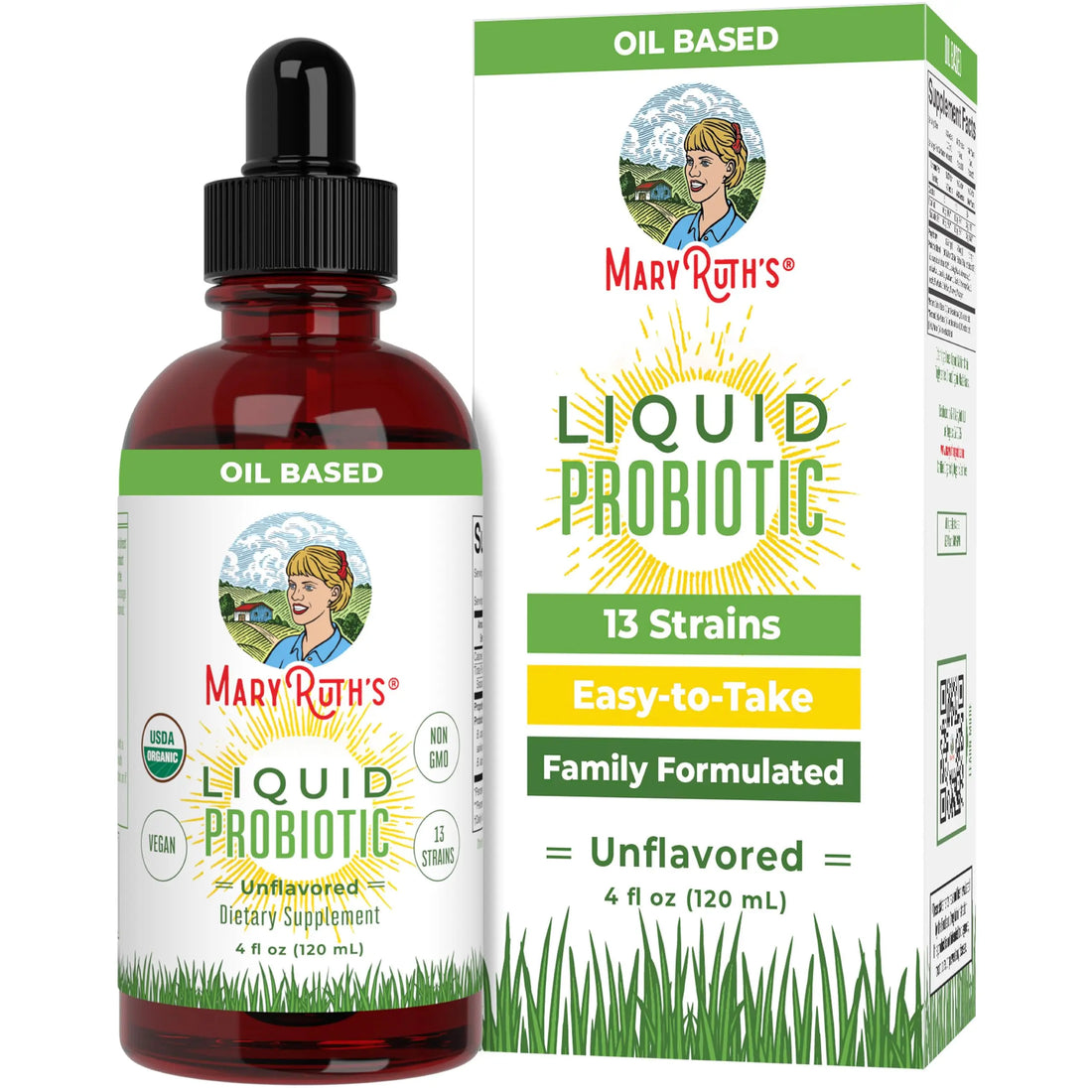 MaryRuth Organics USDA Organic Liquid Probiotic | Digestive Health | Gut Health | Probiotics for Women | Probiotics for Men | Probiotics for Kids | Acidophilus Probiotic | Non-GMO | 40 Servings MARYRUTH'S Au supplements