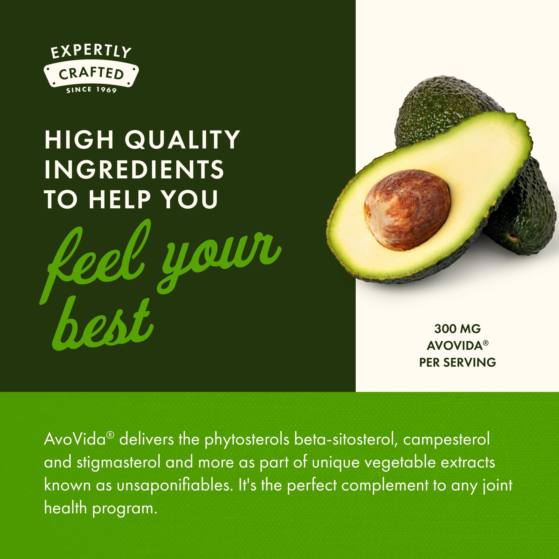 Swanson AvoVida - Natural Supplement Promoting Joint Health & Mobility - Avocado & Soybean Unsaponifiables to Support Cartilage & Tissue Health - (60 Capsules, 300mg Each) (1 Pack) Swanson Au supplements