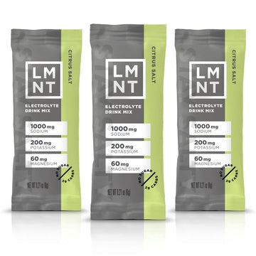 LMNT Zero-Sugar Electrolytes - Citrus Salt - Hydration Powder Packets | No Dodgy Ingredie Drink LMNT Au supplements