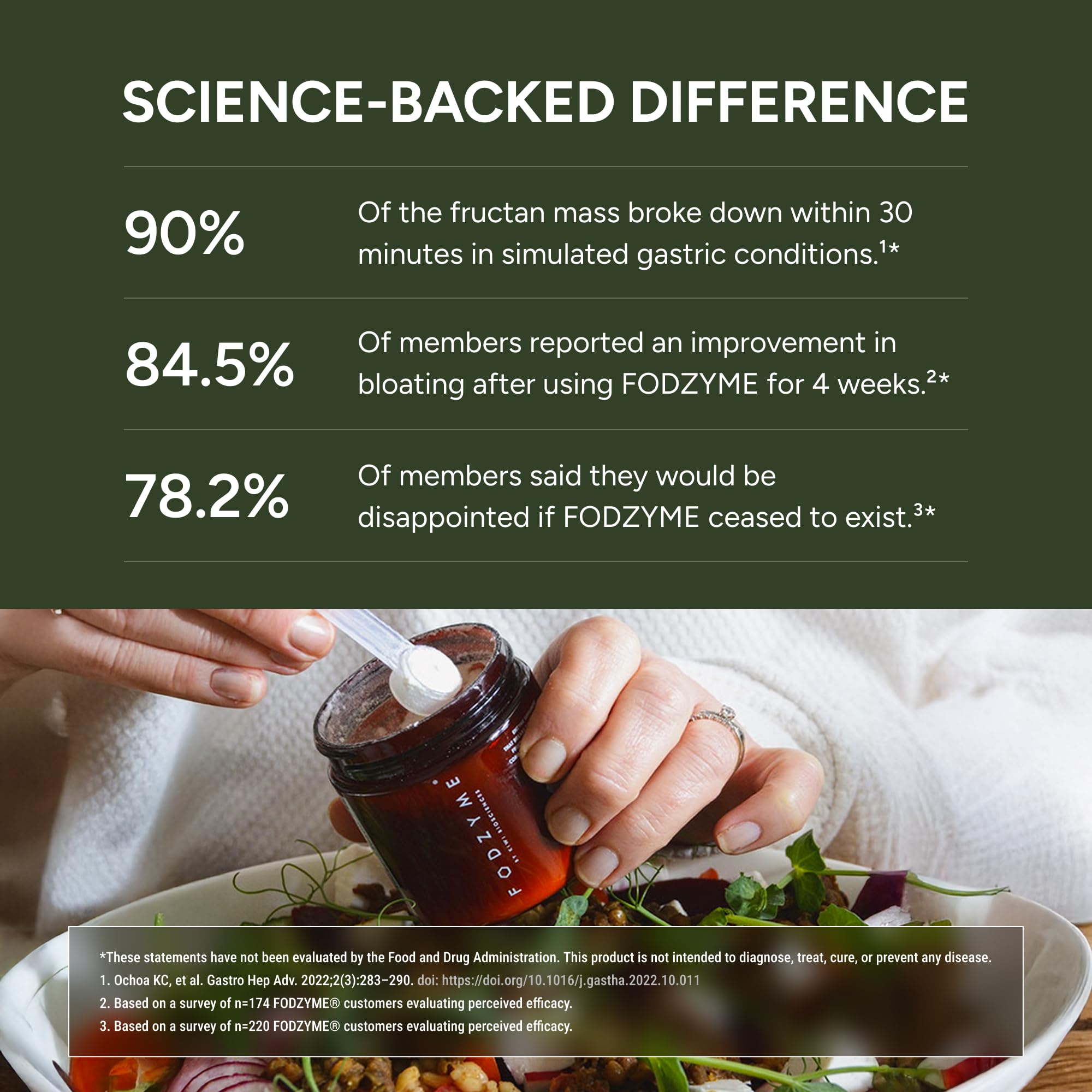 FODZYME® On-The-Go Digestive Enzymes for Gut Health, Relief for Bloating, Gas, Constipation, Diarrhea, Abdominal Pain, Low FODMAP, 30 Dose FODZYME Au supplements