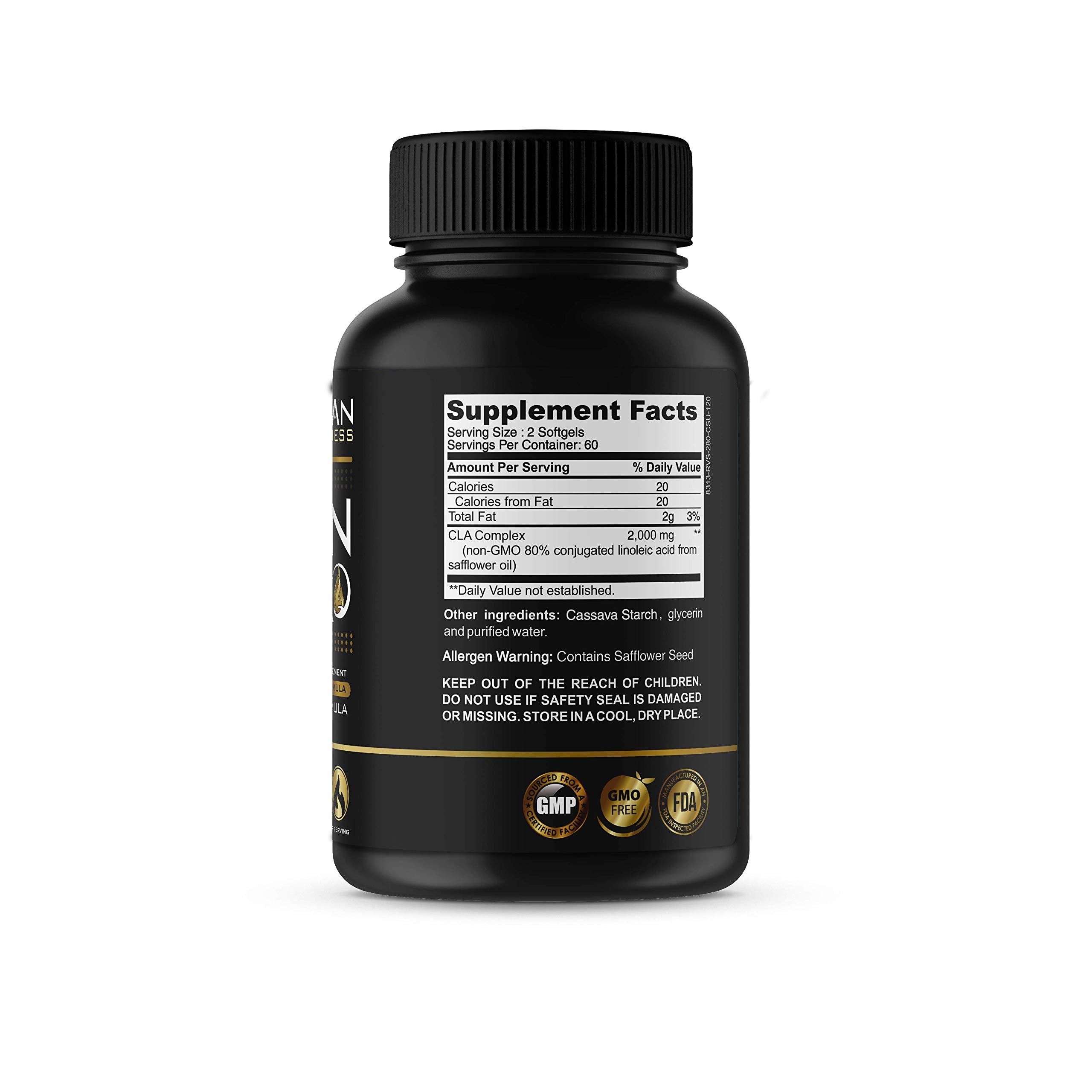Vegan CLA Pro 2000 mg Pure Premium CLA Safflower Oil Conjugated Linoleic Acid Best Promethean Wellness Au supplements