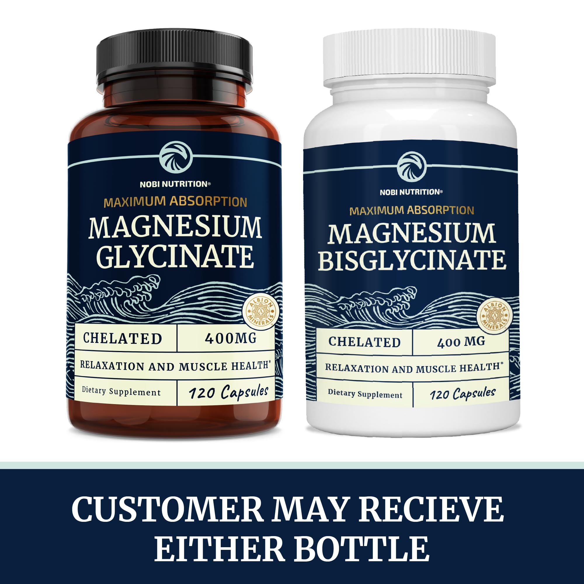 Magnesium Bisglycinate 400mg | Chelated Bisglycinate for Muscle Relaxation, Bones Nobi Nutrition Au supplements