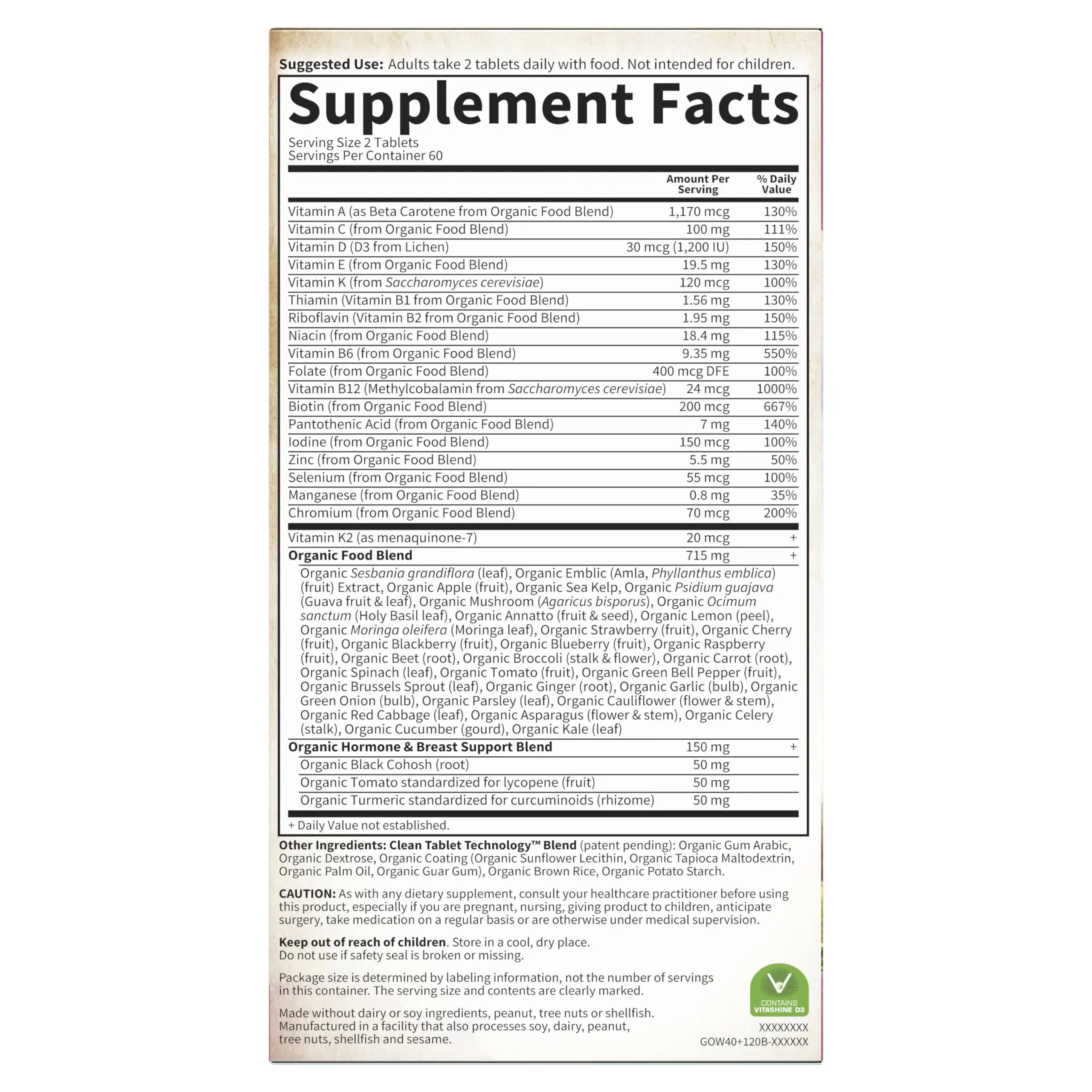 Garden of Life Multivitamin for Women 40 Plus, Organics Womens Vitamins, Hormone & Breast Health Support Blend Garden of Life Au supplements