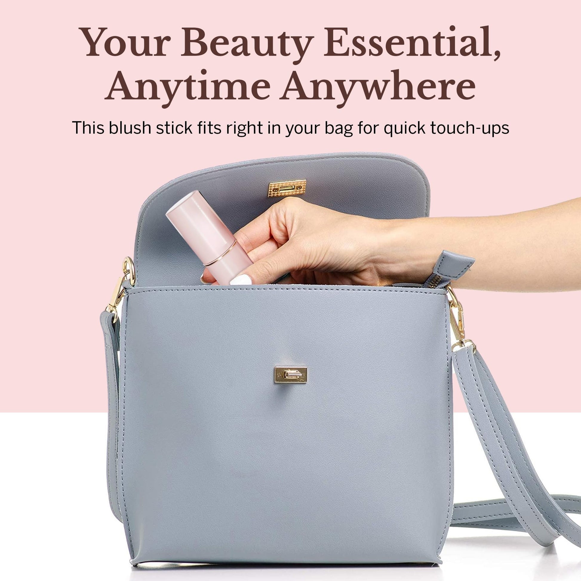 BeautiHome Blush Stick for Cheeks & Lips Multistick Cream Blush- Easy to Apply & Blend- Infused with Nourishing Ingredients for your Skin Compact Travel Size Makeup (Misty Rose, Small) BeautiHome Au supplements