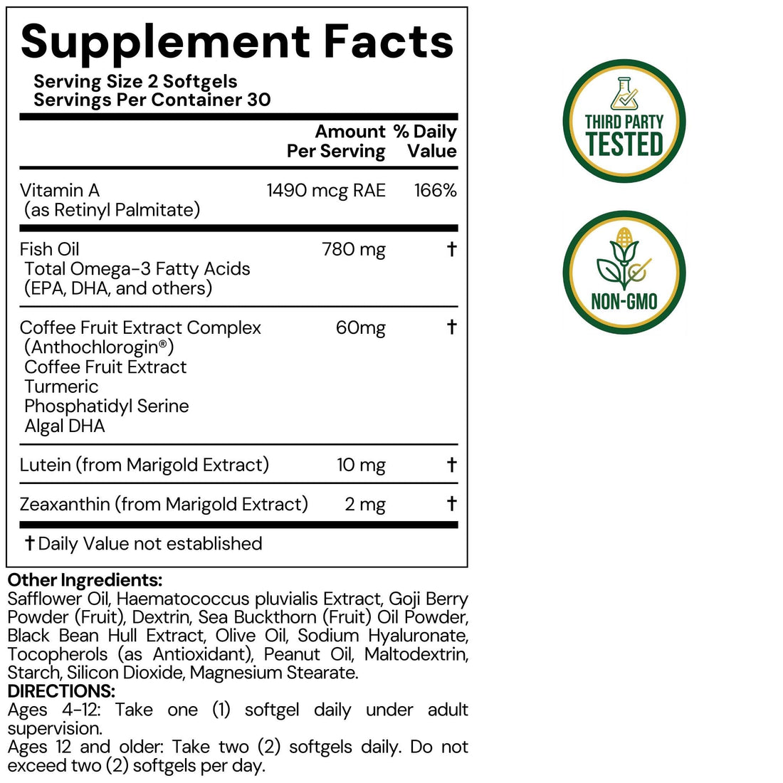 LYTTON EyeQ Duo Digital Eye & Focus Support – Patented Anthochlorogin for Brain-Eye Connection, Promotes Ocular Vitality – Rapid Visual Comfort & Natural Formula for Screen Users, 60 Softgels LYTTON Au supplements