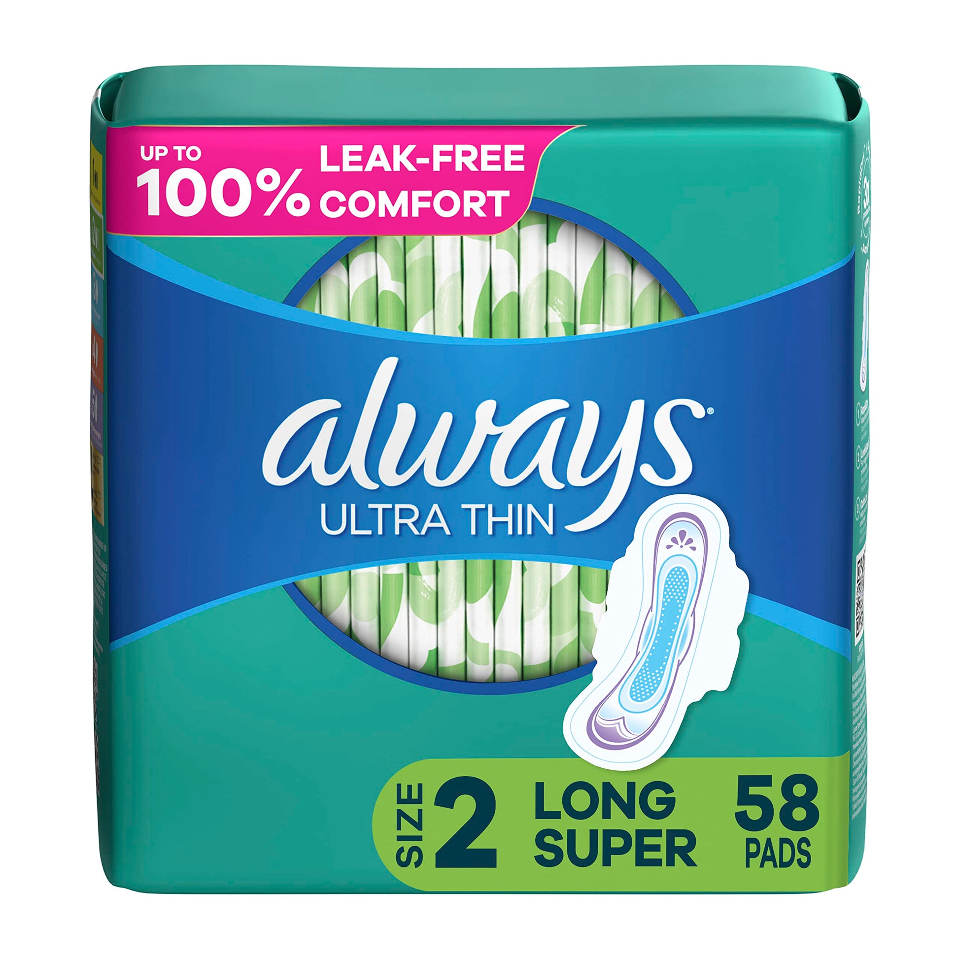 Always Ultra Thin Feminine Pads For Women, Size 2 Long Super Absorbenc Always Au supplements
