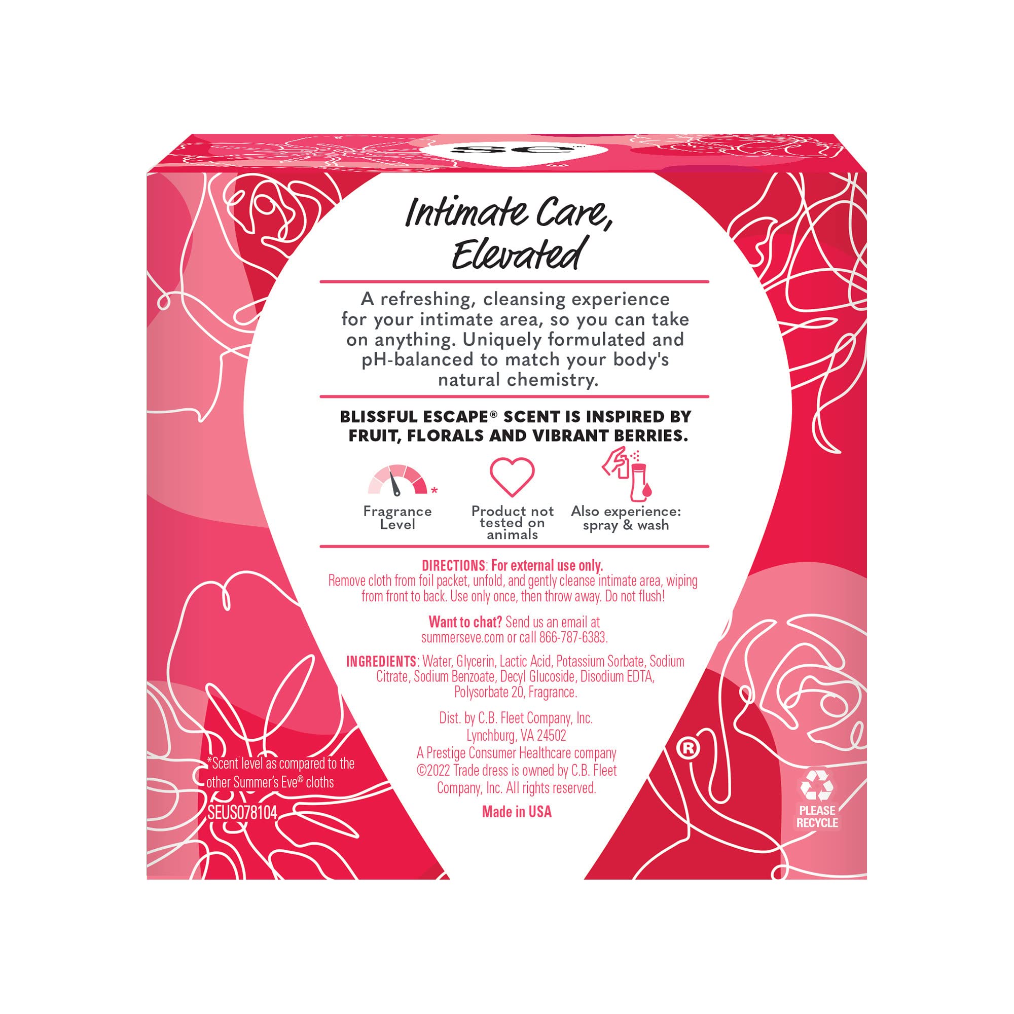 Summer's Eve Blissful Escape Daily Refreshing Feminine Wipes, Removes Summer's Eve Au supplements