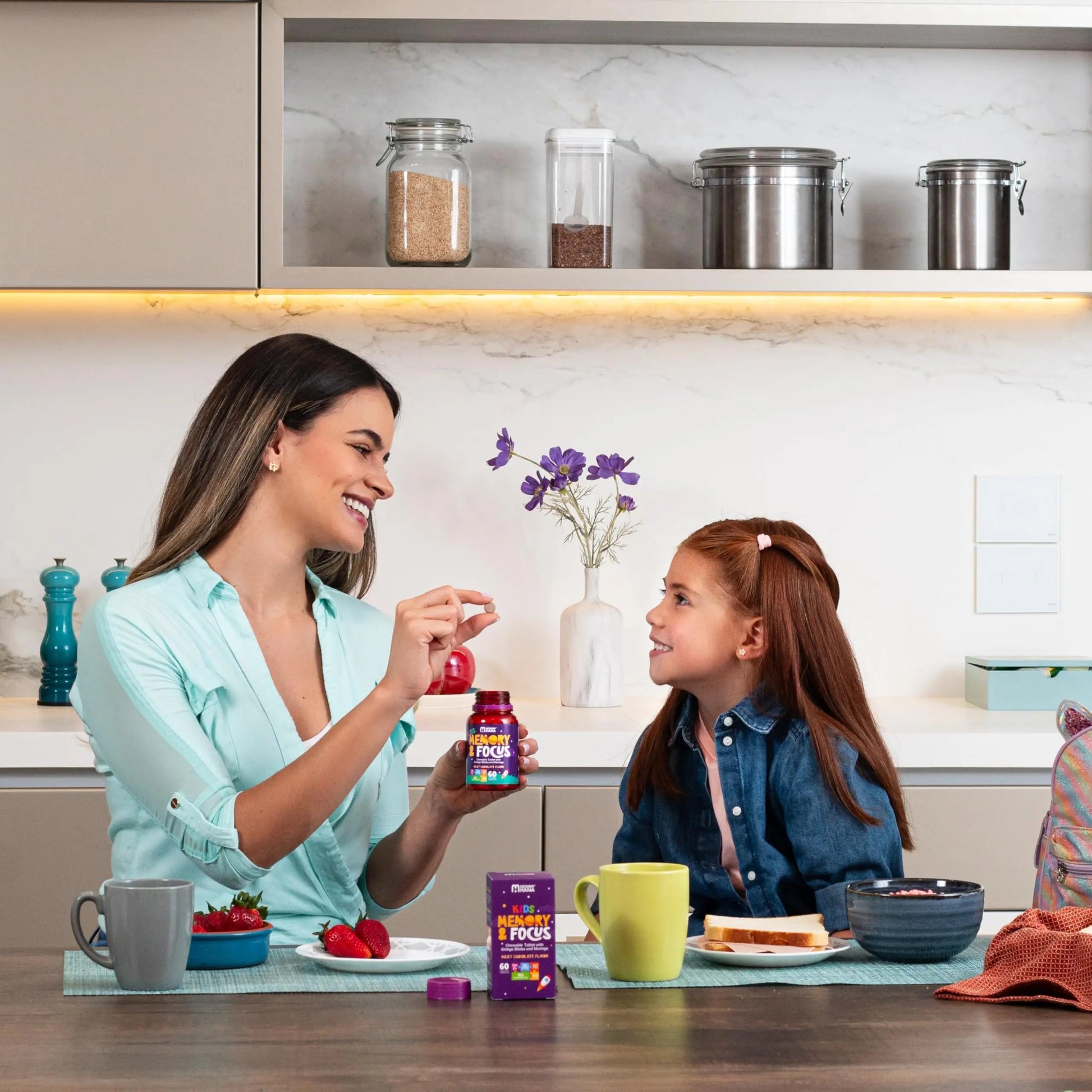 Chewable Chocolate Kids Multivitamin with Probiotic, Vitamin C, Ginkgo Nut, Colostrum, Moringa - Kids Vitamins Immune Support MOMMY HANA Au supplements