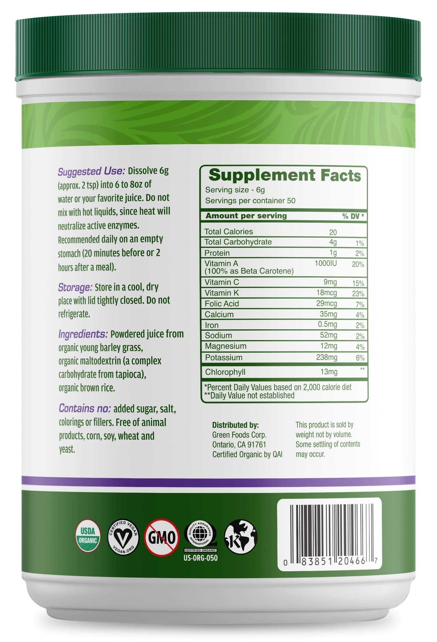 Green Foods Green Magma, 10.6 Ounce Green Foods Au supplements