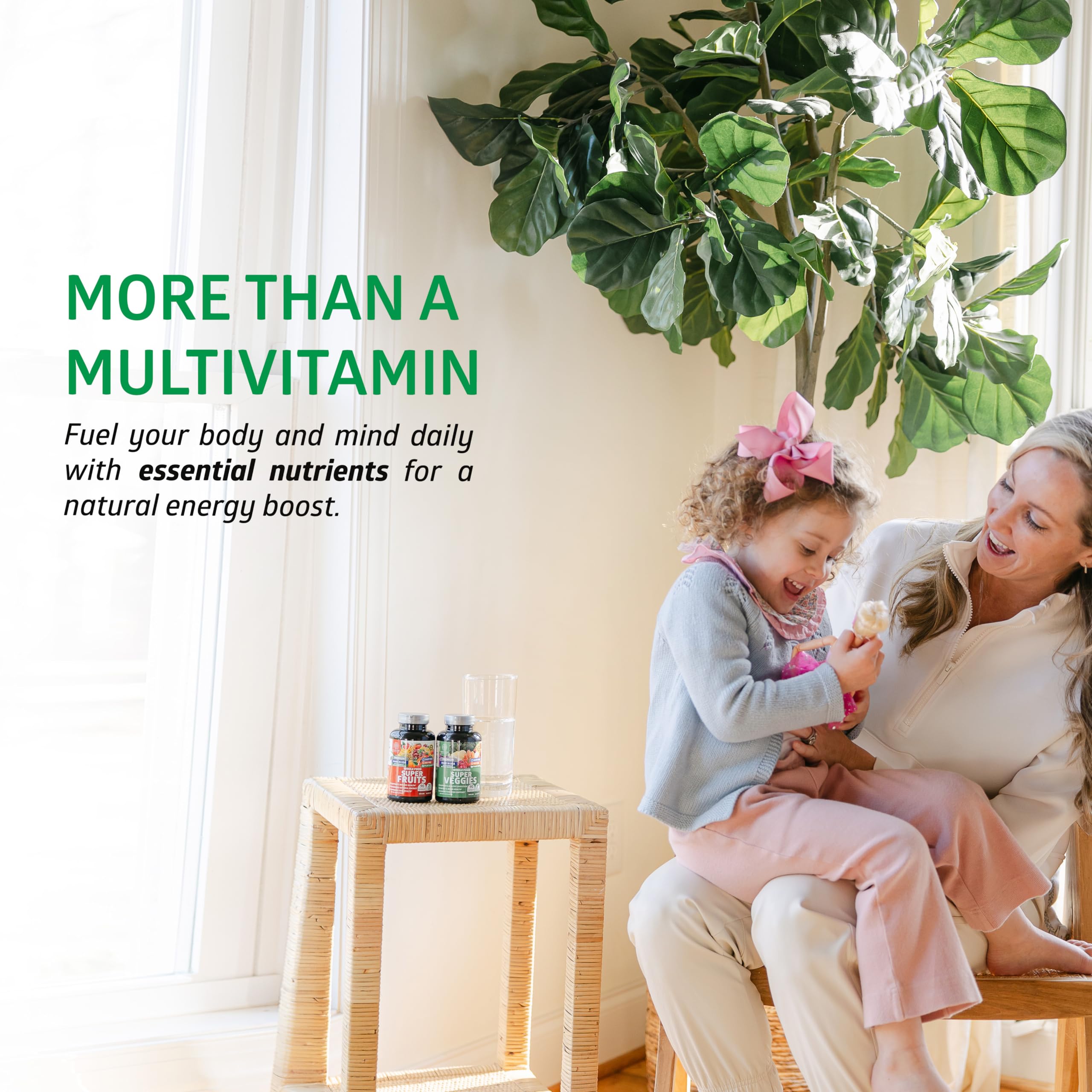 4-Pack N1N Premium Super Fruits & Veggies Supplement, 360 Caps, Whole Food & Natural Superfood for Women, Men & Kids - Packed with Aloe Vera, Vitamins & Minerals, Better Than Multivitamins,100% Vegan Number One Nutrition Au supplements