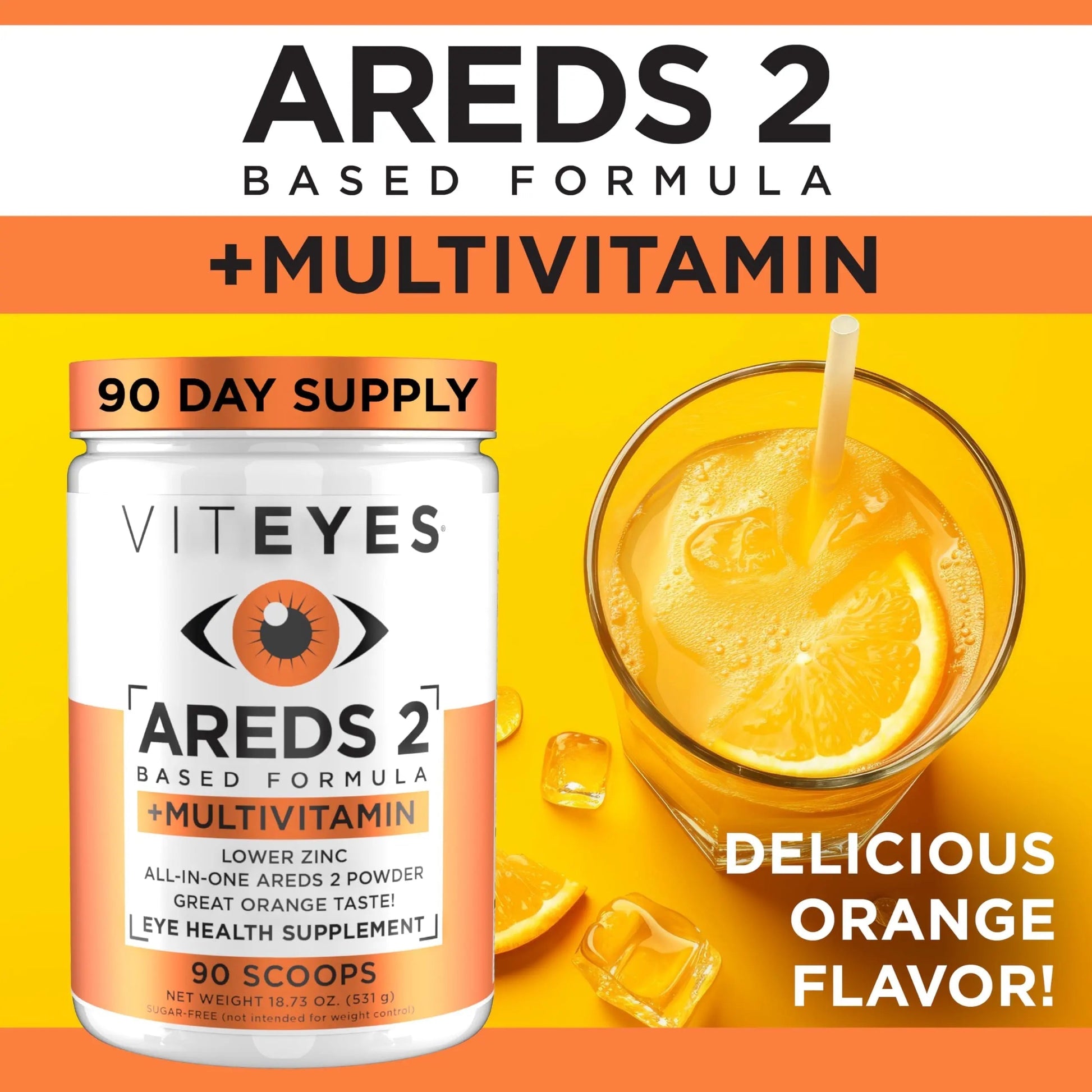 Viteyes AREDS 2 Powder + Multivitamin All-in-One, Macular Protection, Alternative to AREDS 2 chewables, No Pills, Lutein & Zeaxanthin Viteyes Au supplements