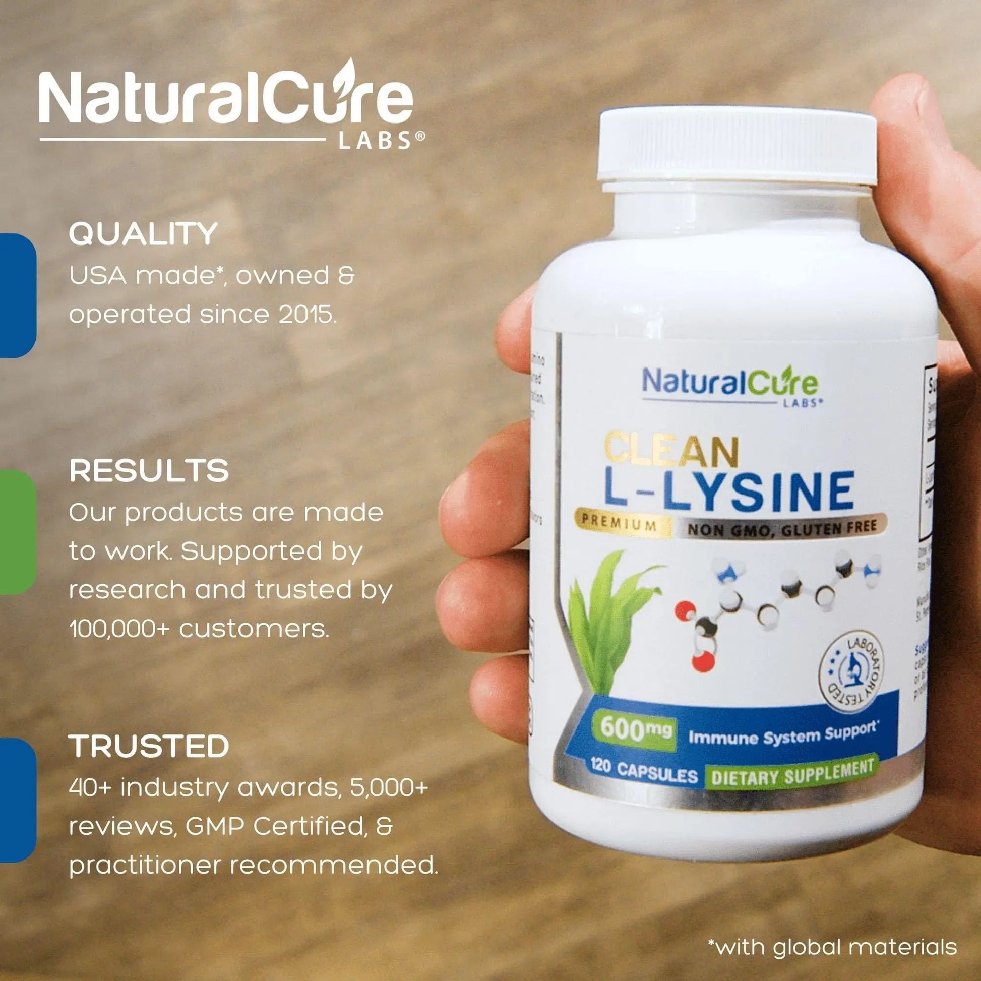 Extra Strength Stack: Monolaurin 800mg + Clean L-Lysine 600mg + Andrographis, Advanced Immune Support Routine Bundle Natural Cure Labs Au supplements
