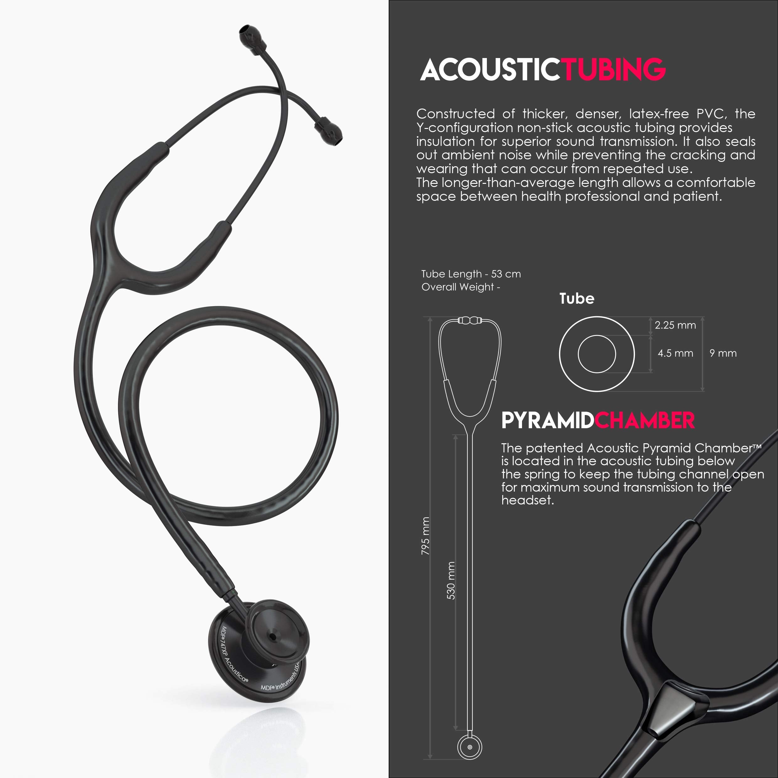 MDF Acoustica Lightweight Stethoscope for Doctors, Nurses, Students MDF Instruments Au supplements