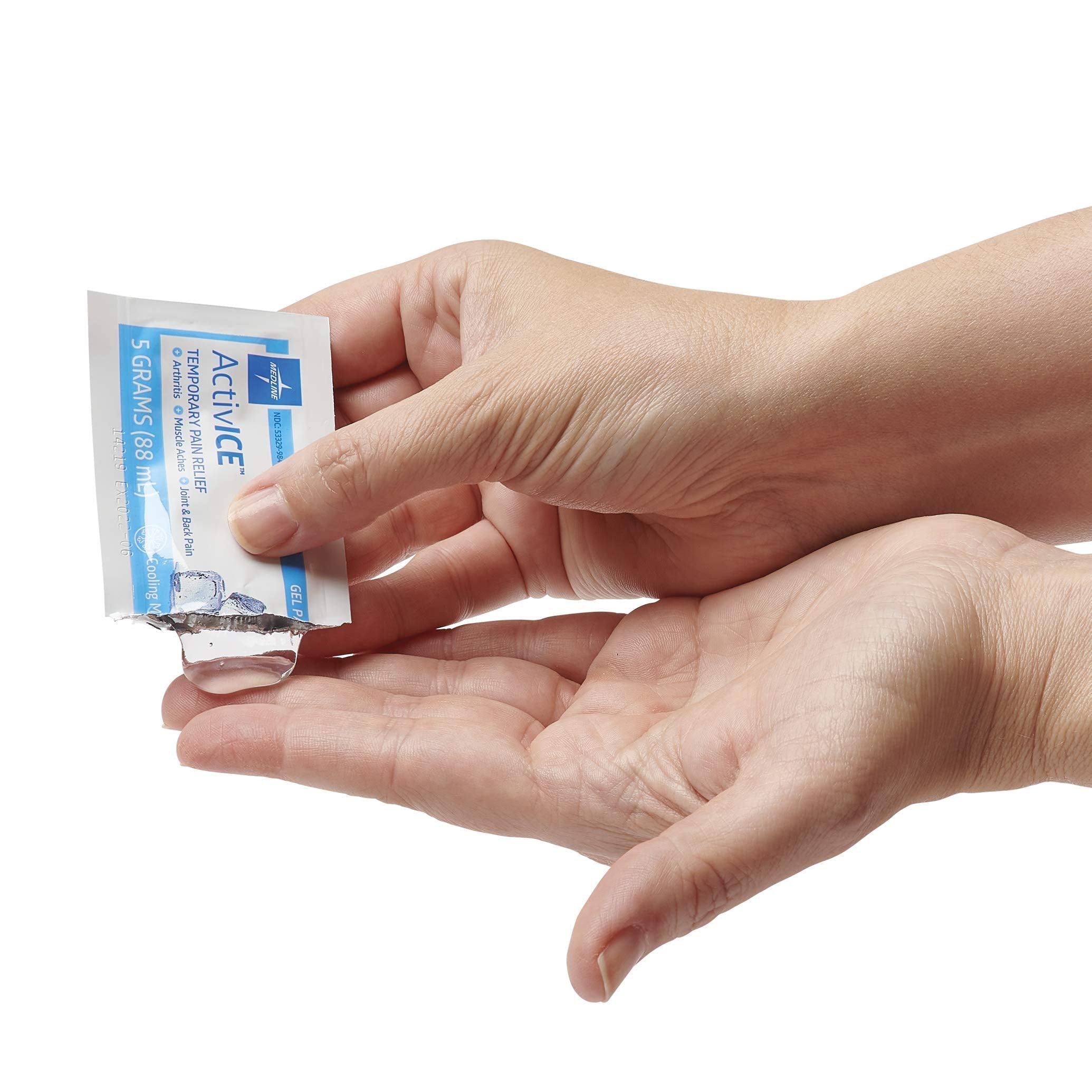 Medline ActivICE Topical Pain Reliever Gel, Great for Arthritis, Muscle Aches and Back Injuries, 5 grams - 100 Packs Medline Au supplements
