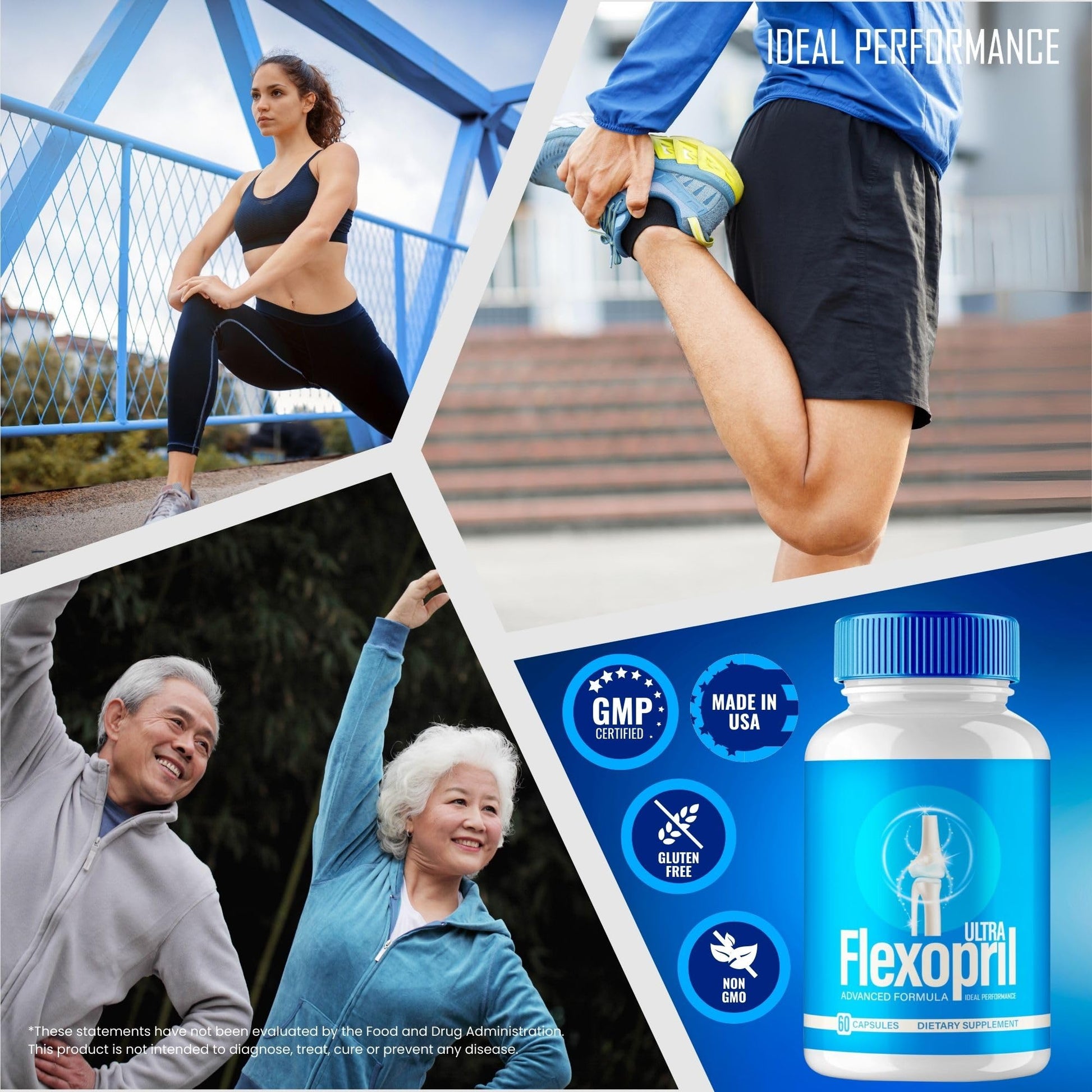 Flexopril Ultra Joint Support Capsules, Official Flexopril Supplement Pills, All-Natural Formula to Fortify Bones and Bolster Flexibility - Maximum Strength, FlexoprilUltra Pills Reviews (2 Pack) IDEAL PERFORMANCE Au supplements