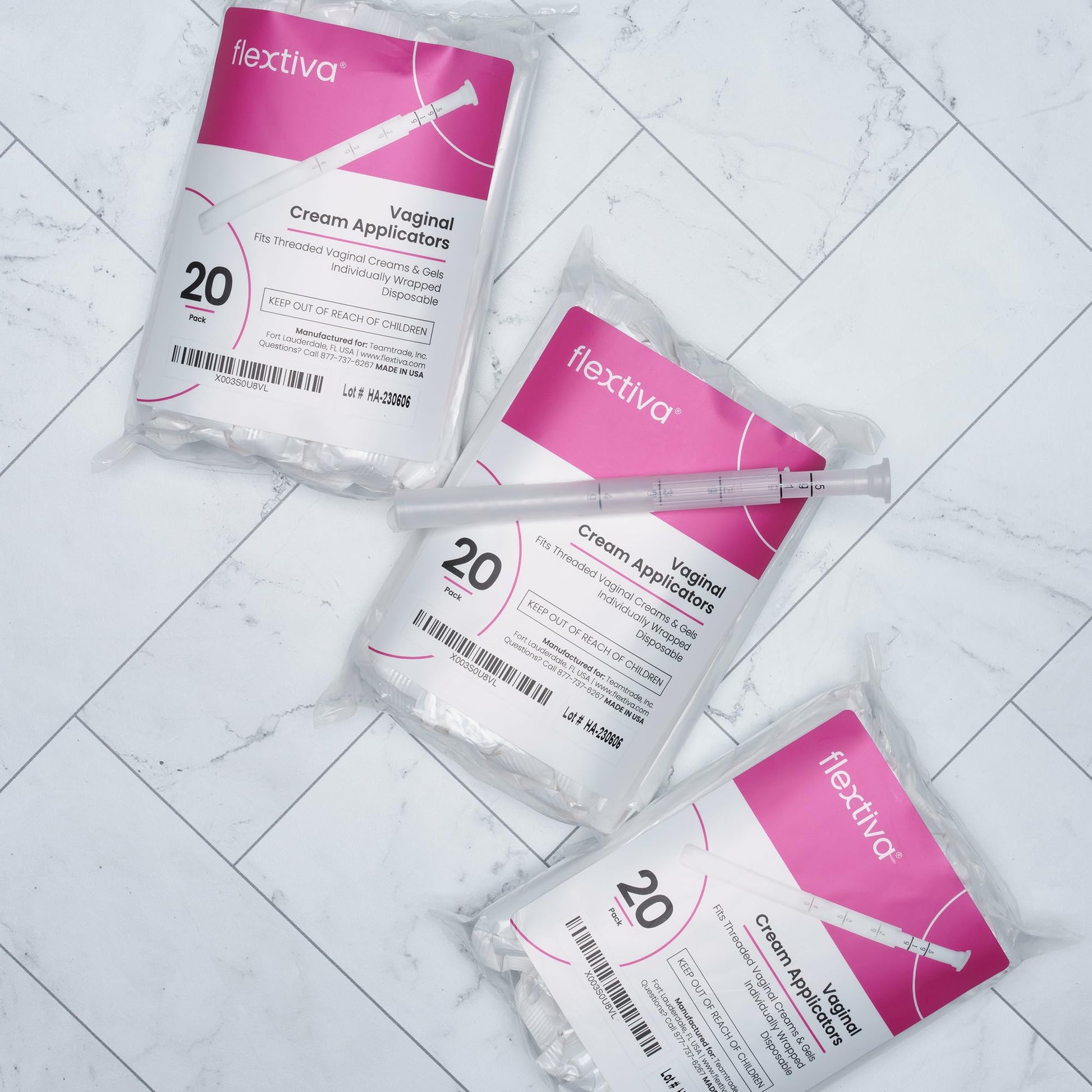 Flextiva Disposable Plastic Vaginal Cream Applicators - Threaded End to Fit OTC Gel or Cream Products Flextiva Au supplements