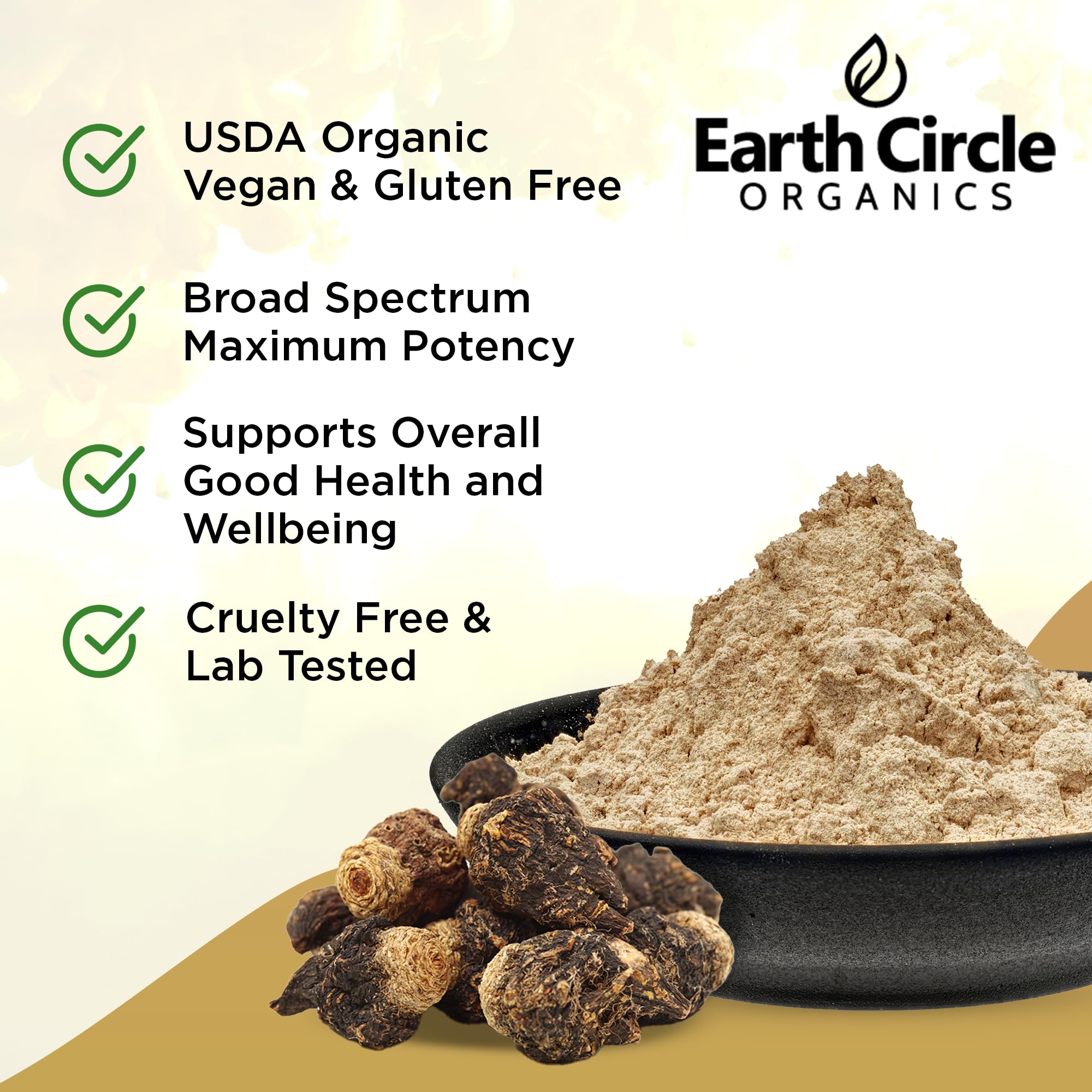 Organic Black Maca Peruvian Root Powder | Black Maca Root for Men | Natural Supplement | Essential Vitamins, Minerals & Fatty Acids Improved Energy | Immune Support (8oz, Pack of 1) Earth Circle Organics Au supplements