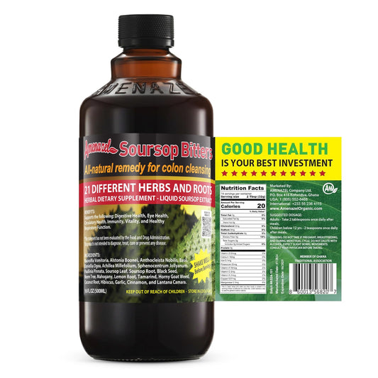 Amenazel Organic Soursop Bitters, 16 fl oz AmenazelUS supplements