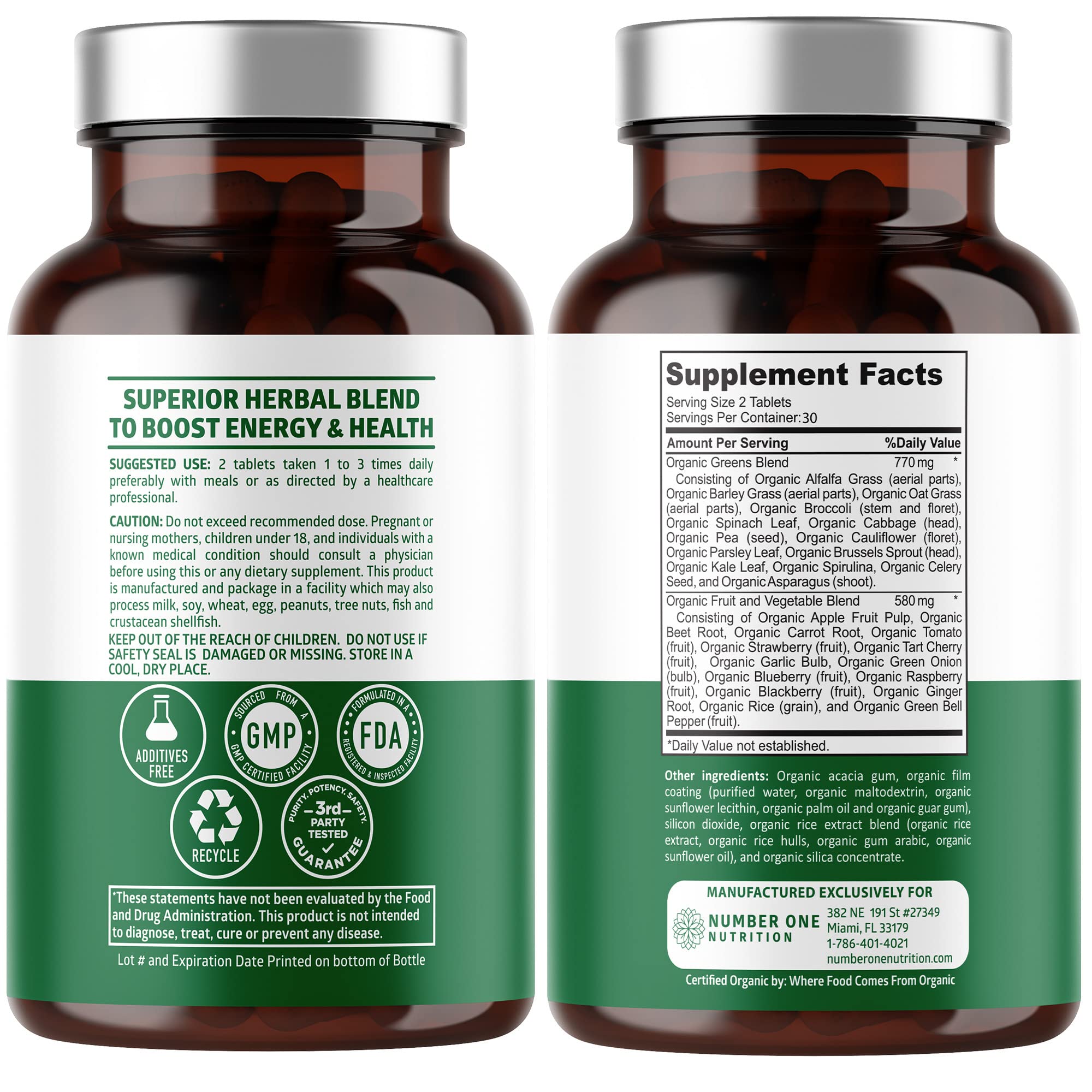 N1N Premium Organic Superfood Greens [28 Powerful Ingredients] Natural Fruit and Veggie Number One Nutrition Au supplements