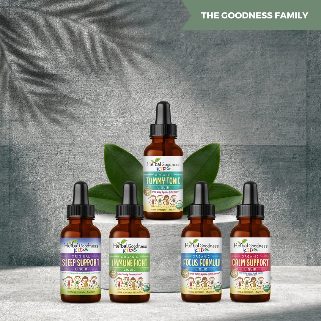 Kids Tummy Support Tonic Liquid Extract, Tasty Digestive System Support Supplement for Kids -1oz - Herbal Goodness Herbal Goodness Au supplements