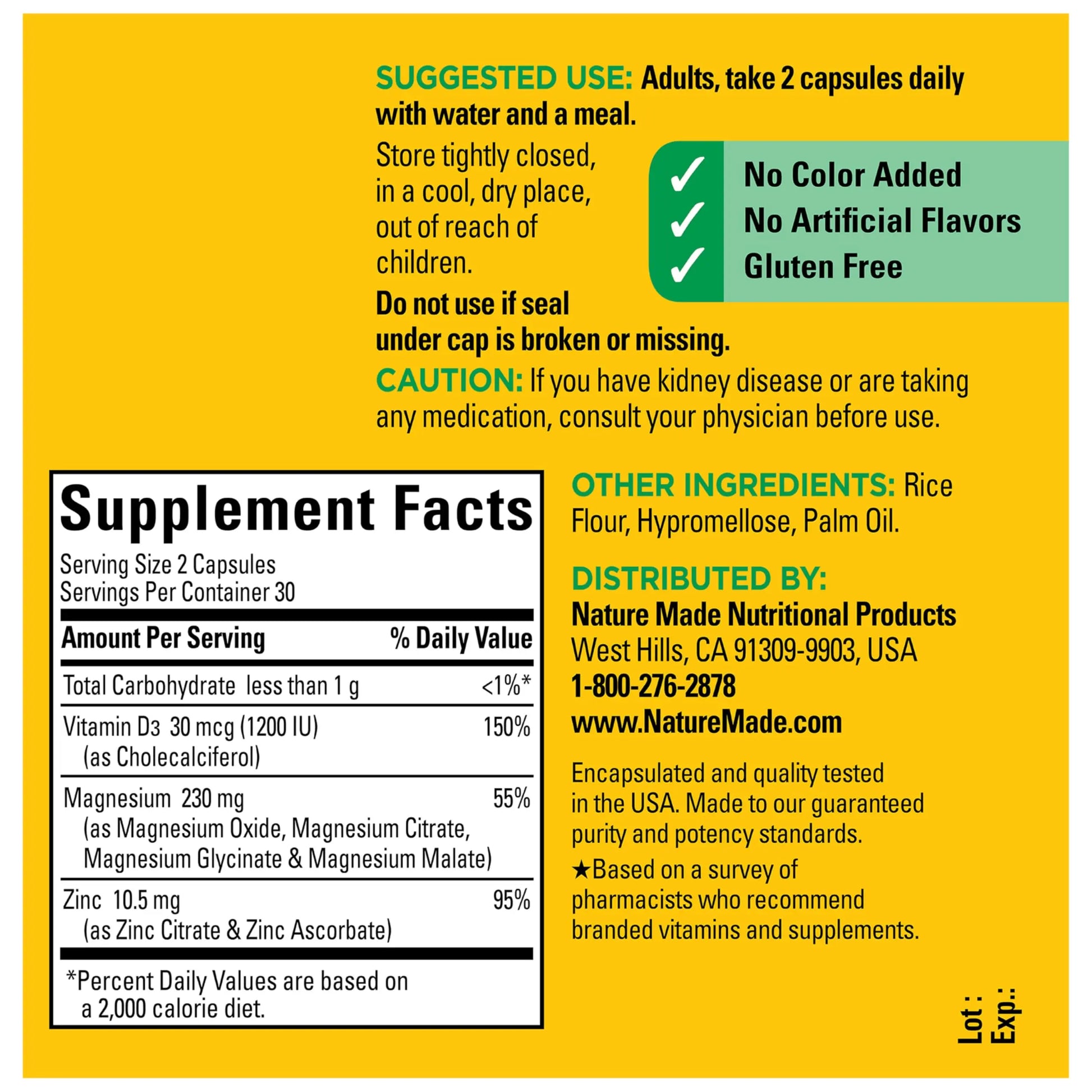 Nature Made Magnesium Complex Supplement with Vitamin D & Zinc for Immune Support, Magnesium Glycinate, Malate, Citrate & Oxide for Muscle, Nerve, Heart & Bone Support, 60 Capsules, 30 Day Supply Nature Made Au supplements