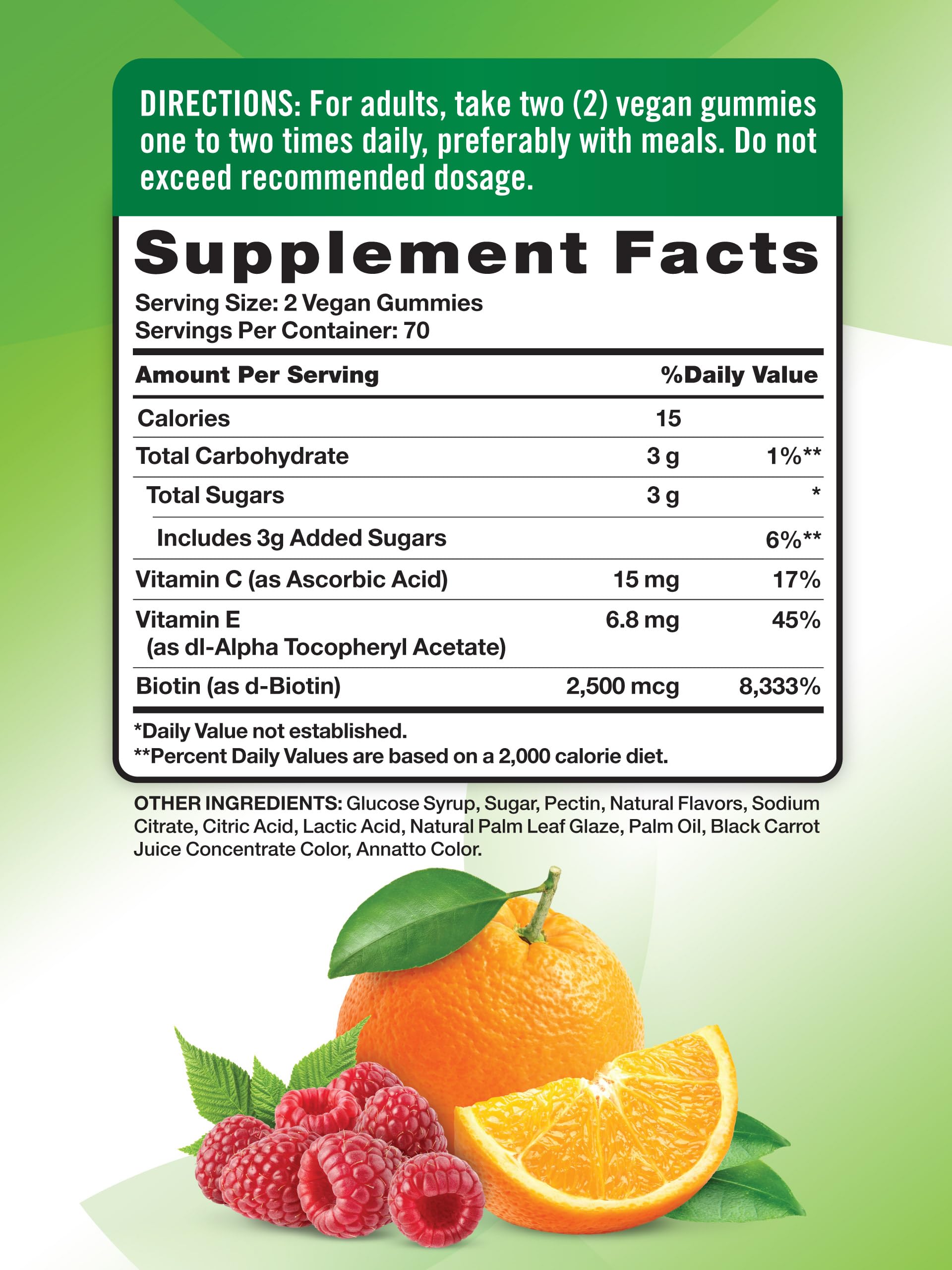 Nature's Truth Hair Skin and Nails Gummies | 80 Count | 2500mcg of Biotin | Vegan, Non-GMO, Gluten Free Supplement | Vitamin for Women & Men Nature's Truth Au supplements