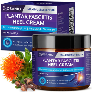 KOSANIO Plantar Fasciitis Relief Cream - Heel Discomfort Relief for Plantar Fasciitis, Foot, Knee, Hands, Legs - Natural Herbal Concentrate Formula - (30g / 1 oz (Pack of 1)) KOSANIO Au supplements