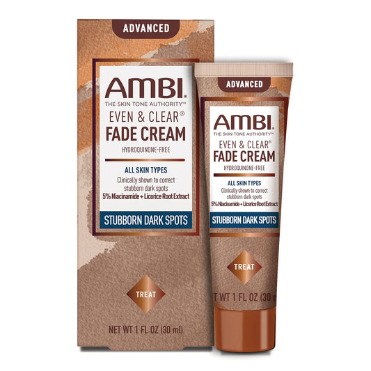 Ambi Even & Clear Advanced Fade Cream, Hydroquinone-free, Hyperpigmentation Treatment, Stubborn Dark Spot Corrector, Results In As Little As 2-3 Weeks AmbiUS supplements