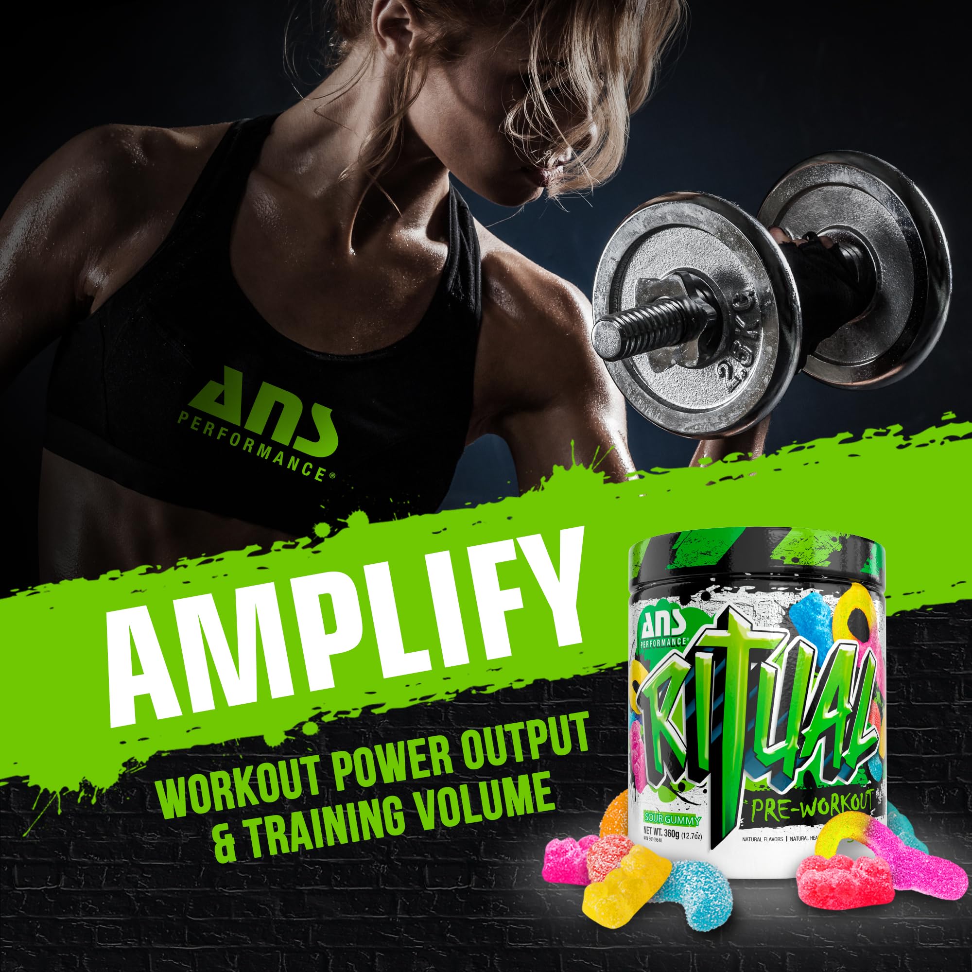 ANS Performance Ritual Pre Workout (30 Servings, 12.7 oz) - Complete Preworkout Formula ANS Performance Au supplements