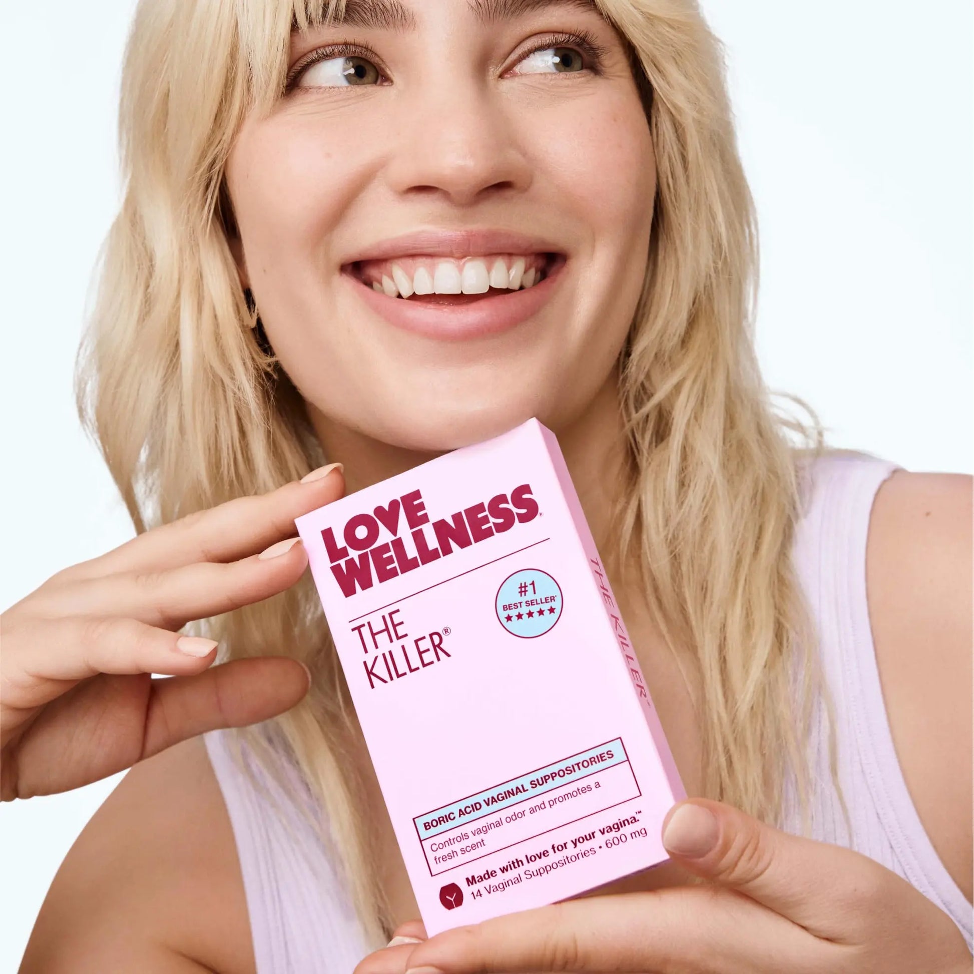 Love Wellness The Killer | Boric Acid Vaginal Suppositories | Balances pH & Supports Odor Control, a Healthy Vaginal Balance and Environment | Fast-Acting & Fragrance-Free | Gentle & Effective | 14 Ct Love Wellness Au supplements