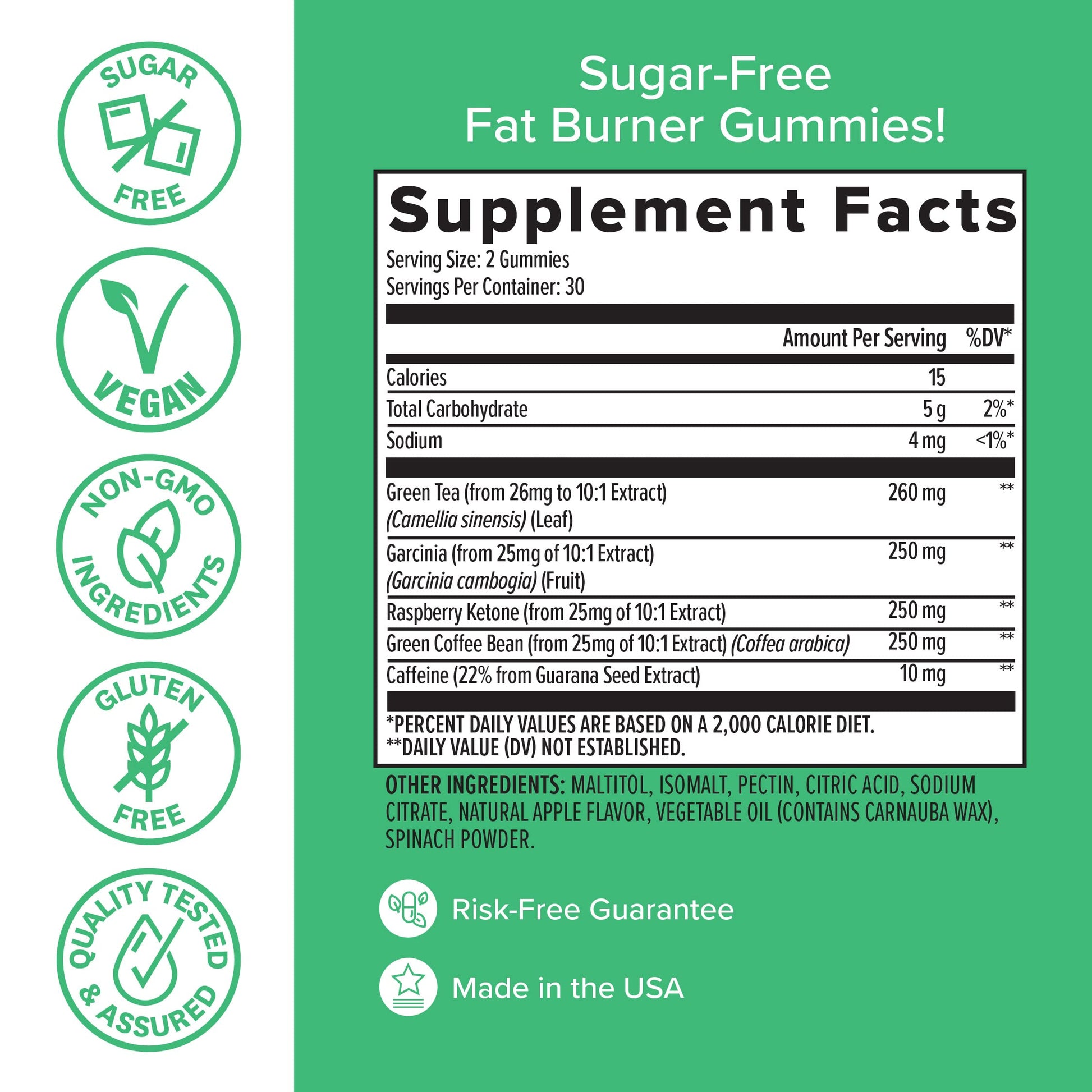Zenwise Health Fat Burner Gummies - Appetite Suppressant for Weight Loss with Green healthsupps.co.uk Au supplements