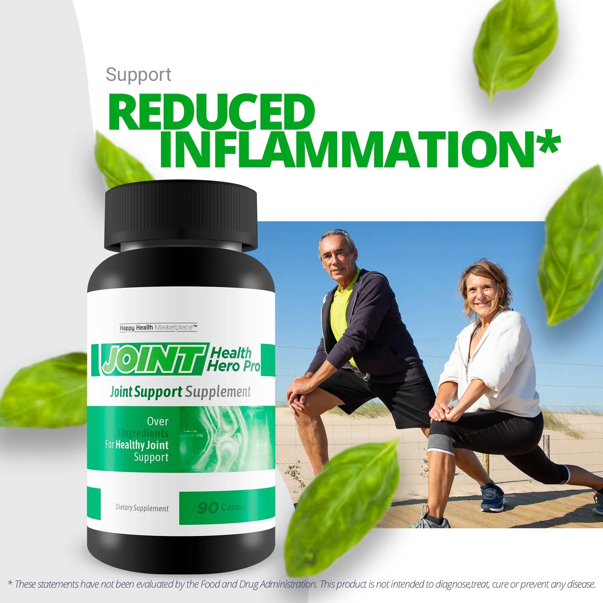 Joint Health Hero Pro - Our Best Joint & Bone Support Supplement - Turmeric - Vitamin D - Vitamin C - for Knees, Hips, Hands, Feet, Back, Neck, and More - Our Best Vitamin D Formula Happy Health Marketplace Au supplements