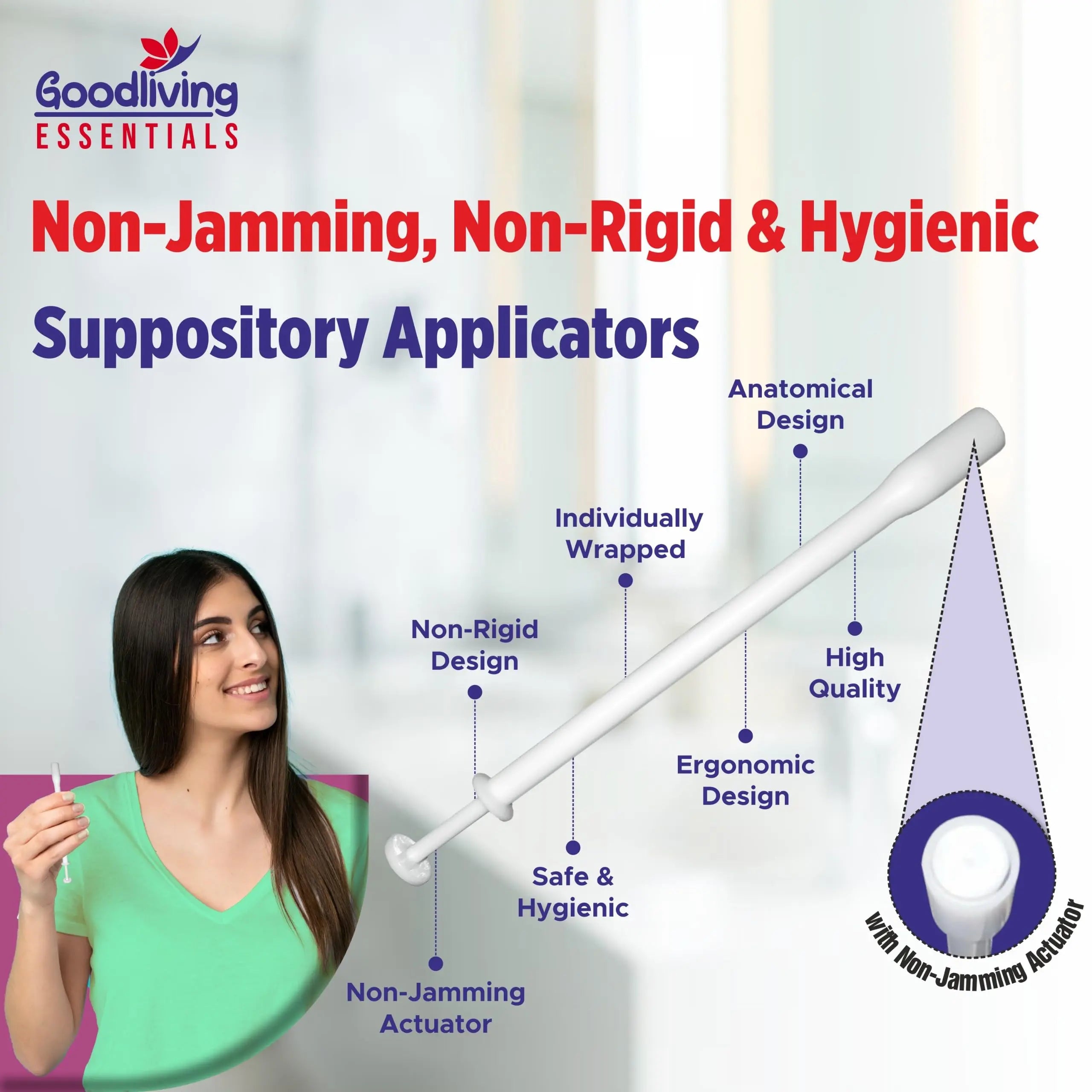 Suppository Applicators Mega Pack 30 Count Hygienic Inserter | Fits Suppositories Without Getting Stuck Inside With Our Innovative Pusher | Soft Tip, Smooth & Pain-Free Suppository Insertion Tool Goodliving Essentials Au supplements
