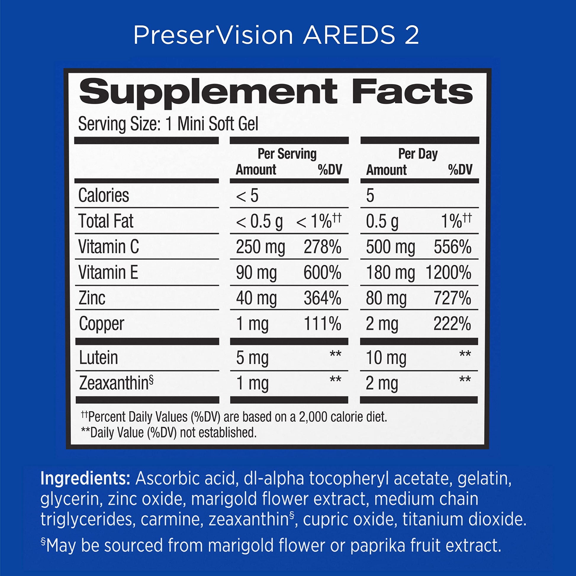 PreserVision AREDS 2 Eye Vitamin & Mineral Supplement, Contains Lutein PreserVision Au supplements