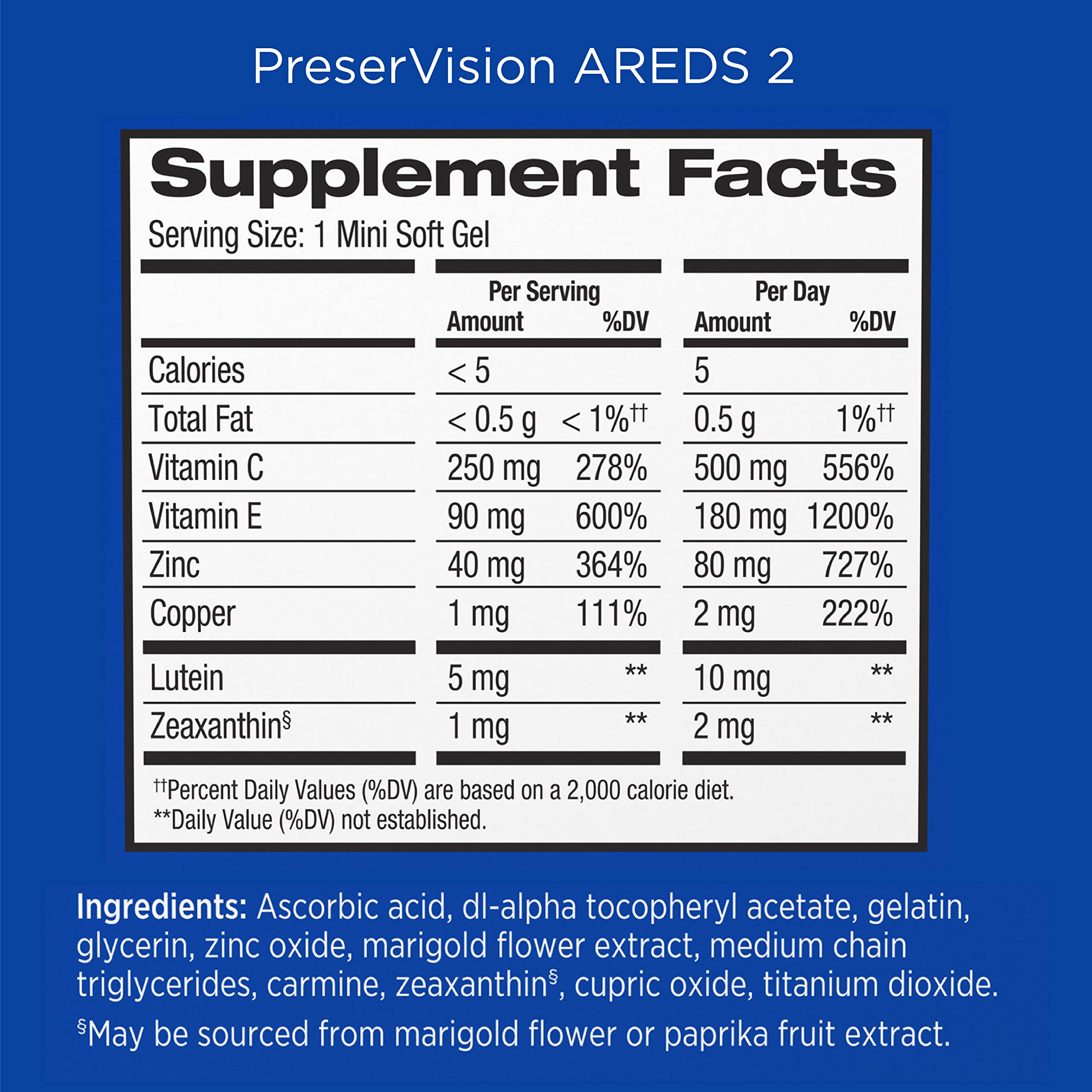 PreserVision AREDS 2 Eye Vitamin & Mineral Supplement, Contains Lutein PreserVision Au supplements