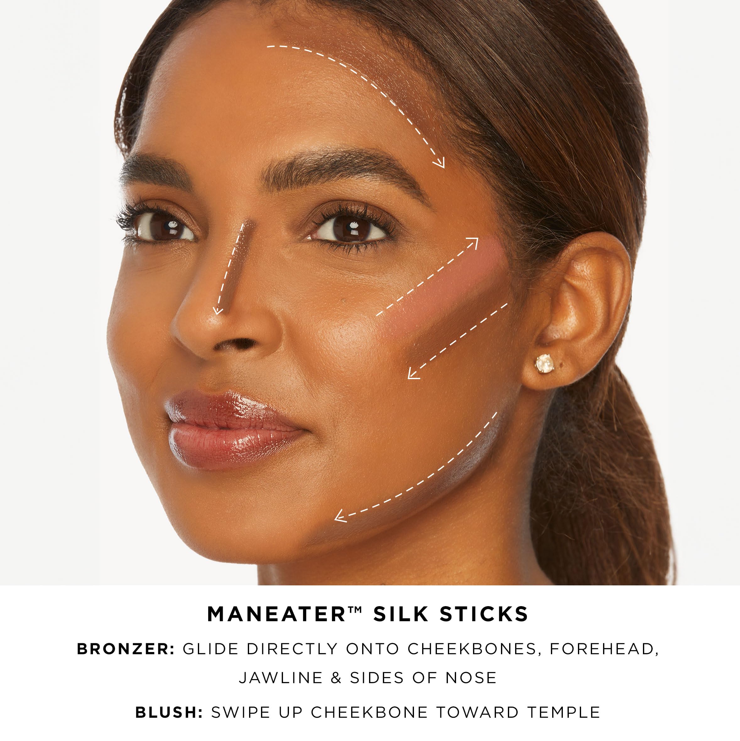 tarte maneater silk stick bronzer – Buildable Lightweight Cream Bronzer, Natural Matte Finish, Vegan & Cruelty-Free, full size, dusk tarte Au supplements