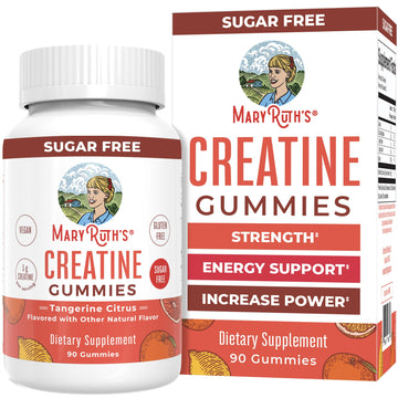 MaryRuth's Creatine Gummies | Creatine Monohydrate Gummies | 3g Creatine Per Serving | Creatine for Women & Men | Tangerine Citrus Flavor | Exercise | Workout | Sugar Free | Vegan | 90 Count MARYRUTH'S Au supplements