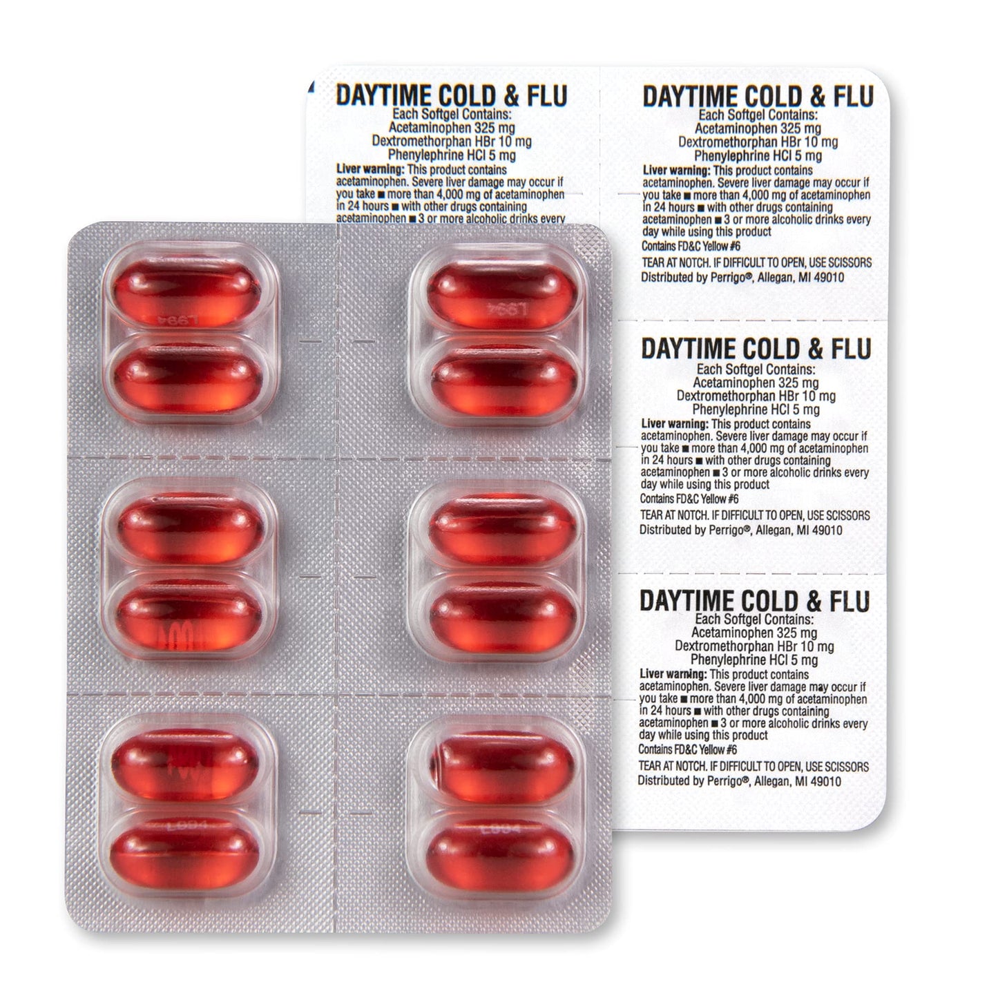 Amazon Basic Care Daytime Cold & Flu Liquid Caps; Cold Care for Daytime Cold and Flu, Orange, 48 Count (Pack of 1) Amazon Basic Care buy supplements Au