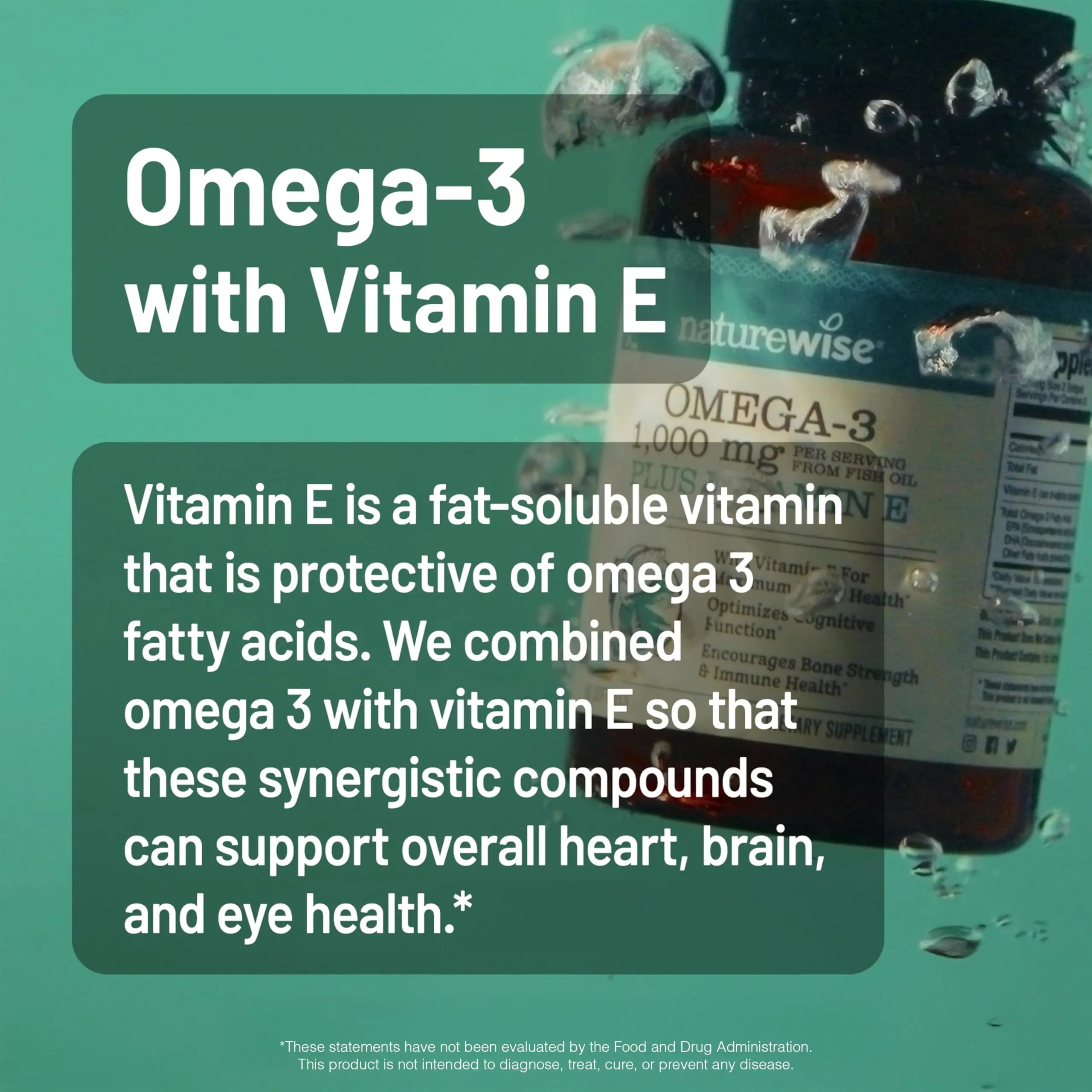 [1] NatureWise Multivitamin for Women Stress Support & Natural Minerals - 60 Ct[30-Day Supply] + [1] Omega 3 Fish Oil 1000mg + Vitamin E - Wild-Caught - 60 Softgels[30-Day Supply] NatureWise Au supplements