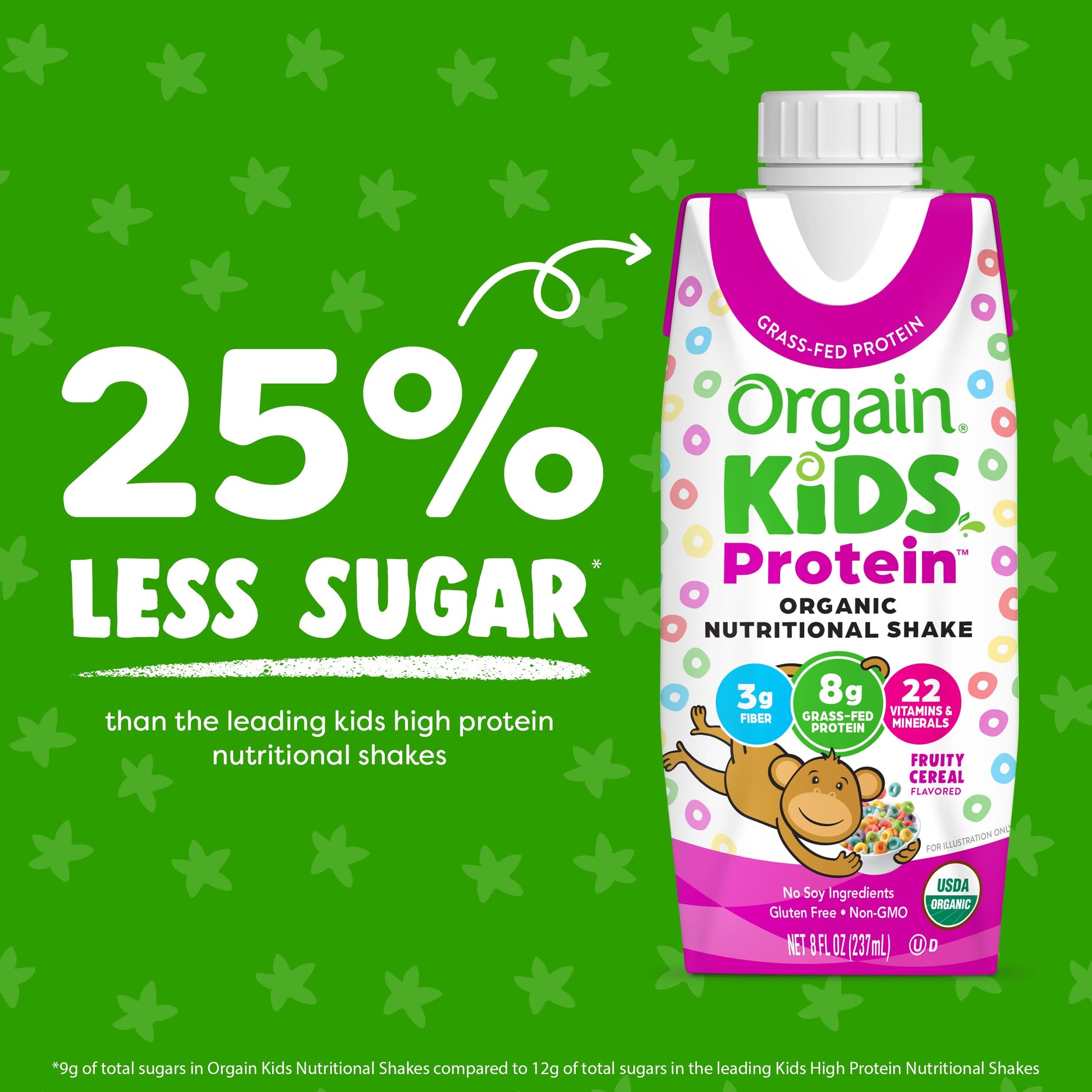 Orgain Organic Kids Nutritional Protein Shake, Fruity Cereal - Kids Snacks with 8g Dairy Orgain Au supplements