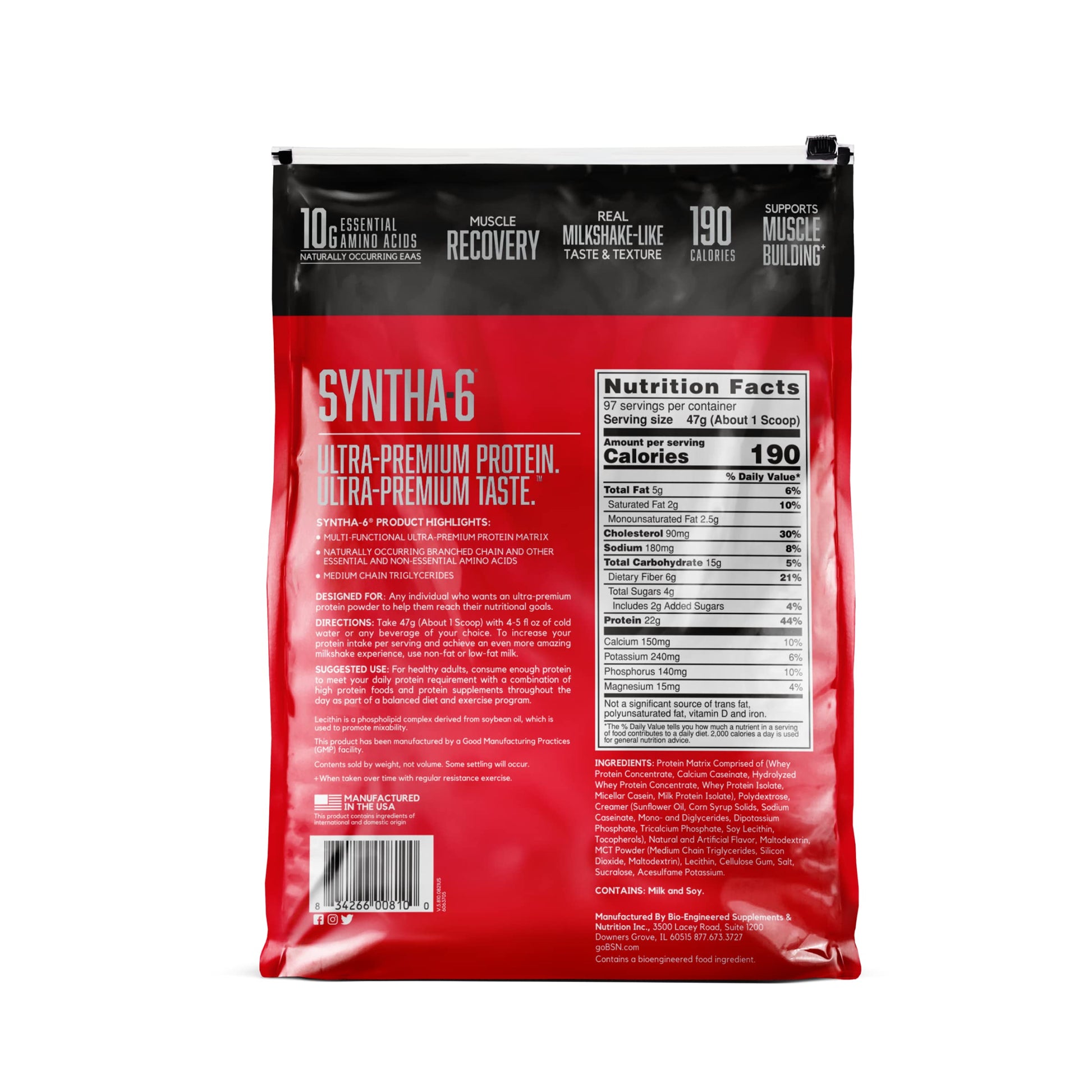 BSN SYNTHA-6 Whey Protein Powder, Vanilla Protein Powder with Micellar Casein BSN Au supplements