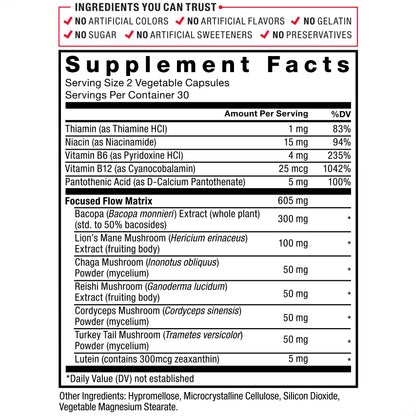 Forebrain Focus Brain Booster, Brain Supplement to Boost Clarity & Concentration, Improve Memory & Sharpness & Productivity, Nootropic Brain Support Supplement, Force Factor, 120 Capsules, Black Force FactorUS supplements