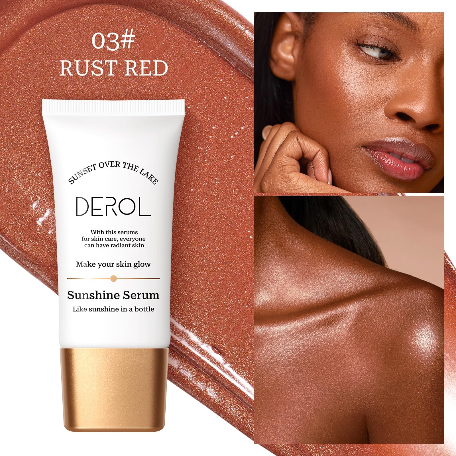 SWETIYOU Bronzing Drops, Lightweight and Non-greasy Liquid Bronzer for Face & Body, Instant Sunshine Glow Serum for Flawless Skin & Radiant Finish (RUST RED) SWETIYOU Au supplements