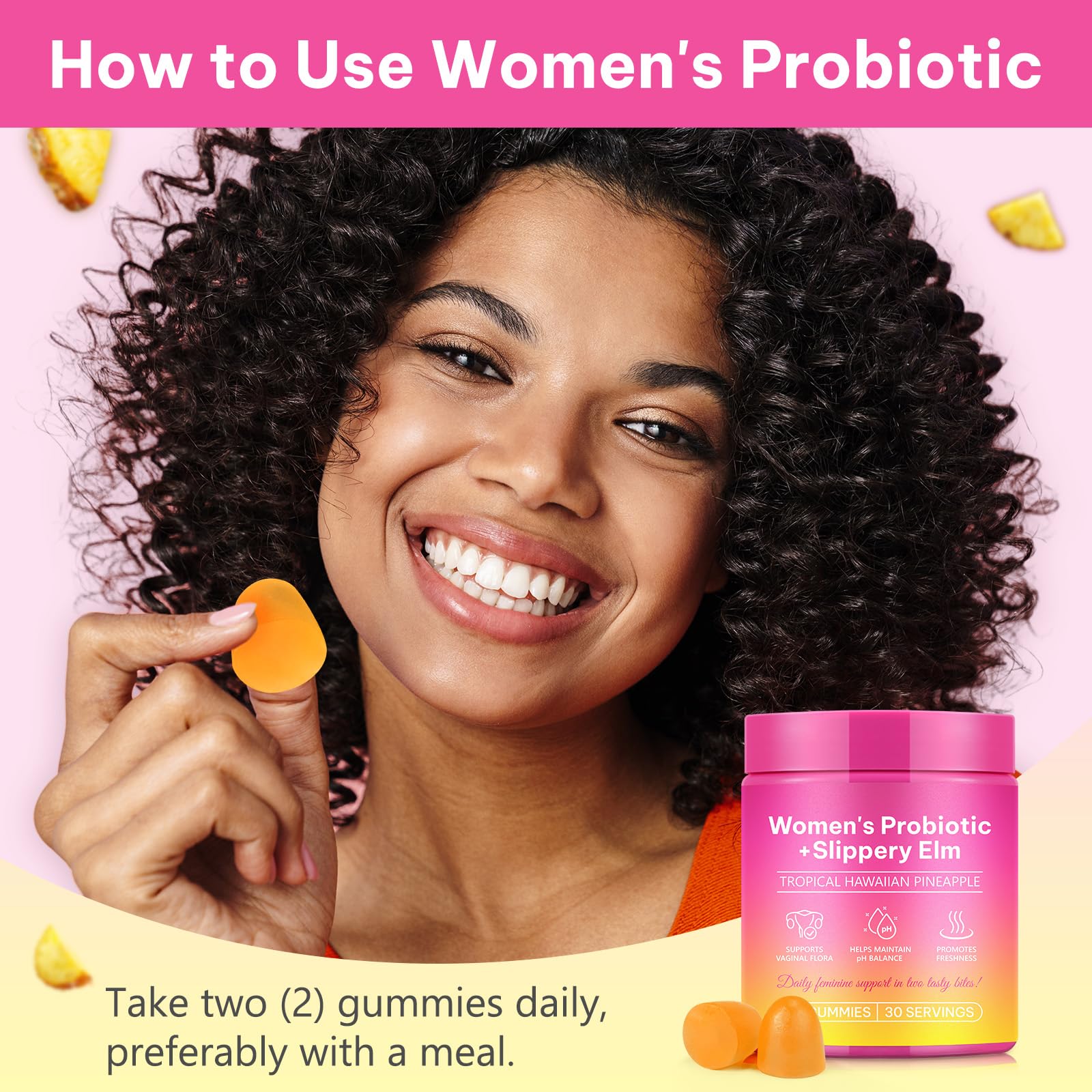 Beyxdu Probiotics for Women Gummies with Slippery Elm Feminine Balance Gummies for Women Vaginal Probiotics with Prebiotics & Lactobacillus Probiotic Blend Vaginal Odor & Vaginal Flora 60Gummy Beyxdu Au supplements