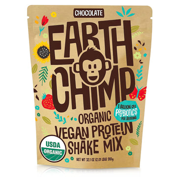 EarthChimp Organic Vegan Protein Powder - with Probiotics - Non GMO, Dairy Free EarthChimp Au supplements