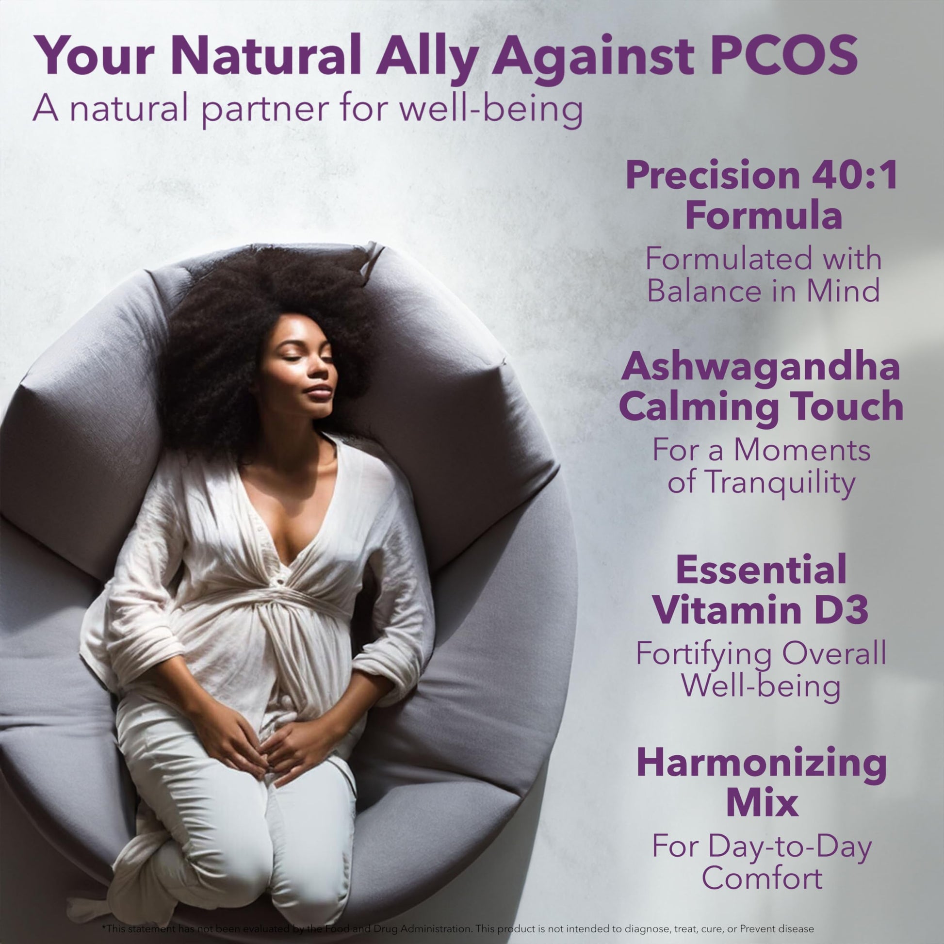 Myo-Inositol & D-Chiro Inositol 40:1 Blend + Vitamin D3 + Ashwagandha - Vegan Capsule Intimate Rose Au supplements