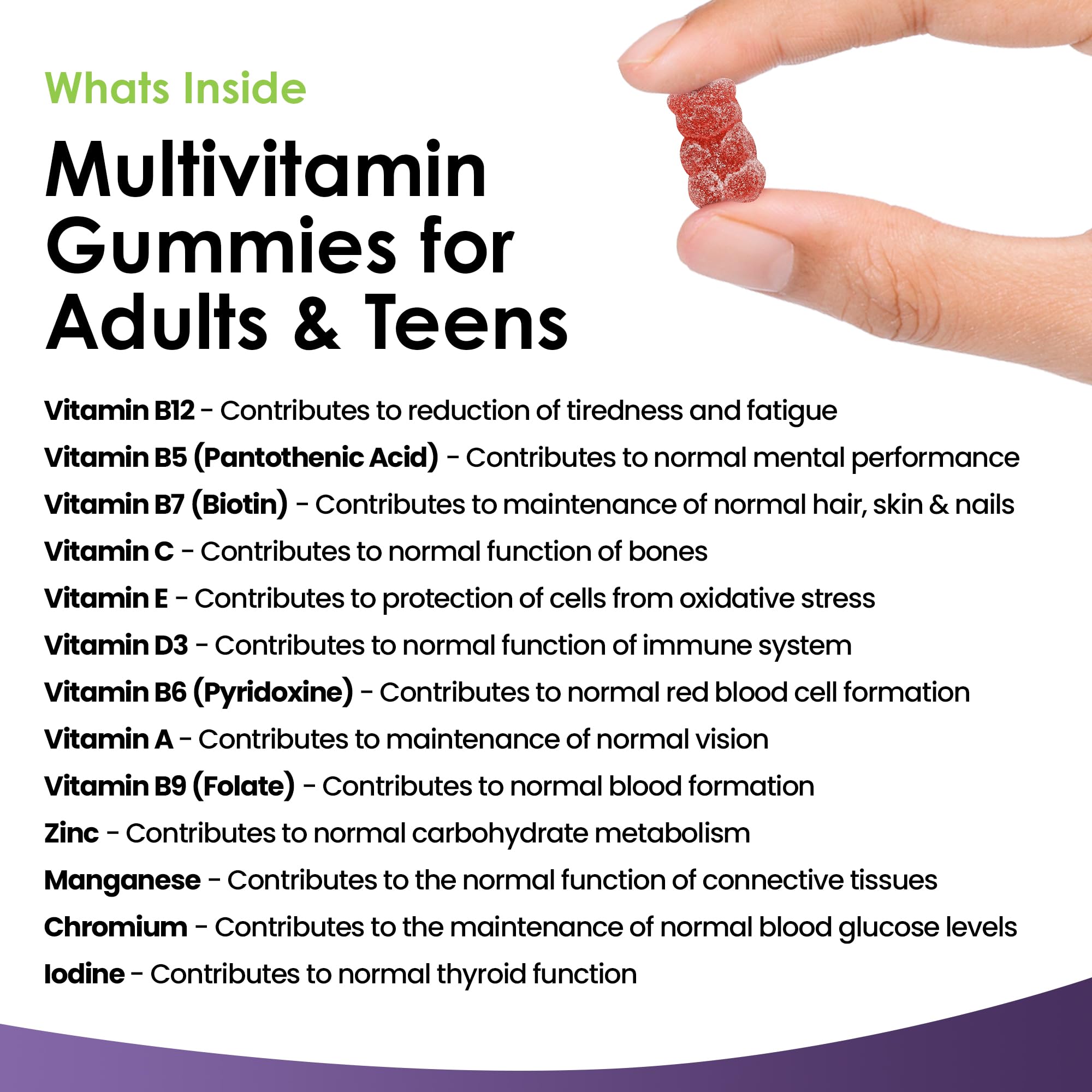 Multivitamin Gummies High Strength for Men Women - Vegetarian +14 Essential Vitamins NEW LEAF PRODUCTS Au supplements