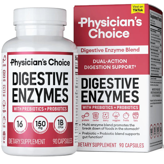 Physician's CHOICE Digestive Enzymes - Multi Enzymes, Organic Prebiotics & Probiotics Physician's CHOICEAU supplements