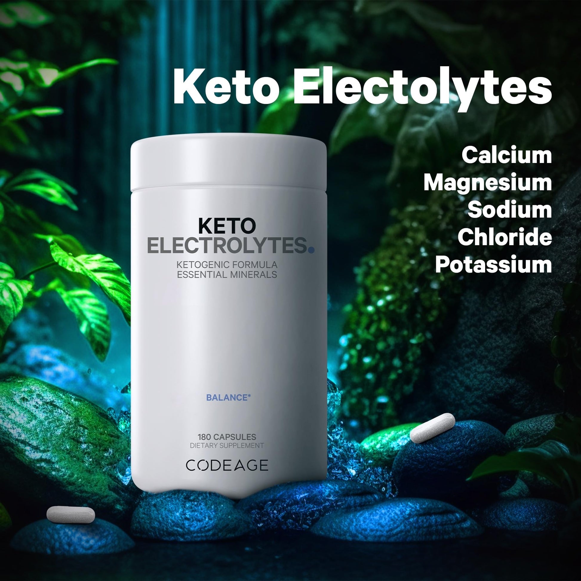 Keto Electrolytes Supplement – Vegan Electrolyte Tablets w Magnesium, Potassium Codeage Au supplements